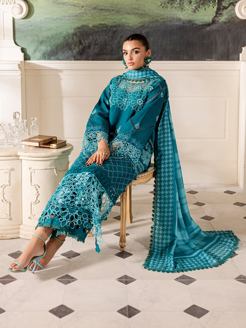 Parishay | Mira Winter | MW-12 | 3 PC Khaddar - Official Parishay stockist in UK - Sakeena London