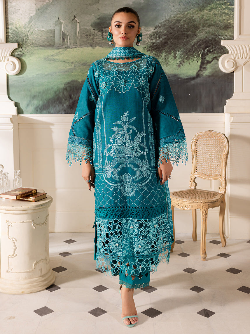 Parishay | Mira Winter | MW-12 | 3 PC Khaddar - Official Parishay stockist in UK - Sakeena London