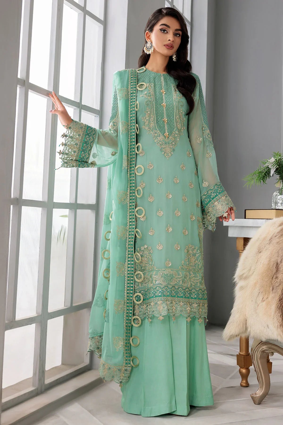 Motifz | Premium Embroidered Formals 24 | 3396 - Official Motifz stockist in UK - Sakeena London