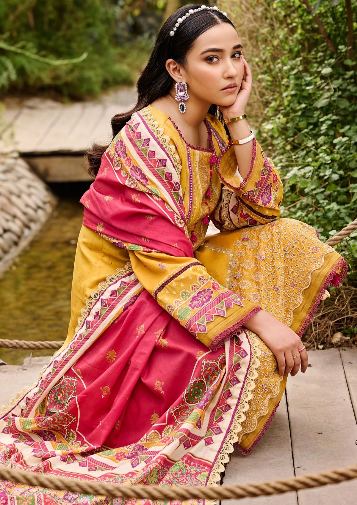 Lawn Collection - Motifz - Umang - MU#3534-BERYL