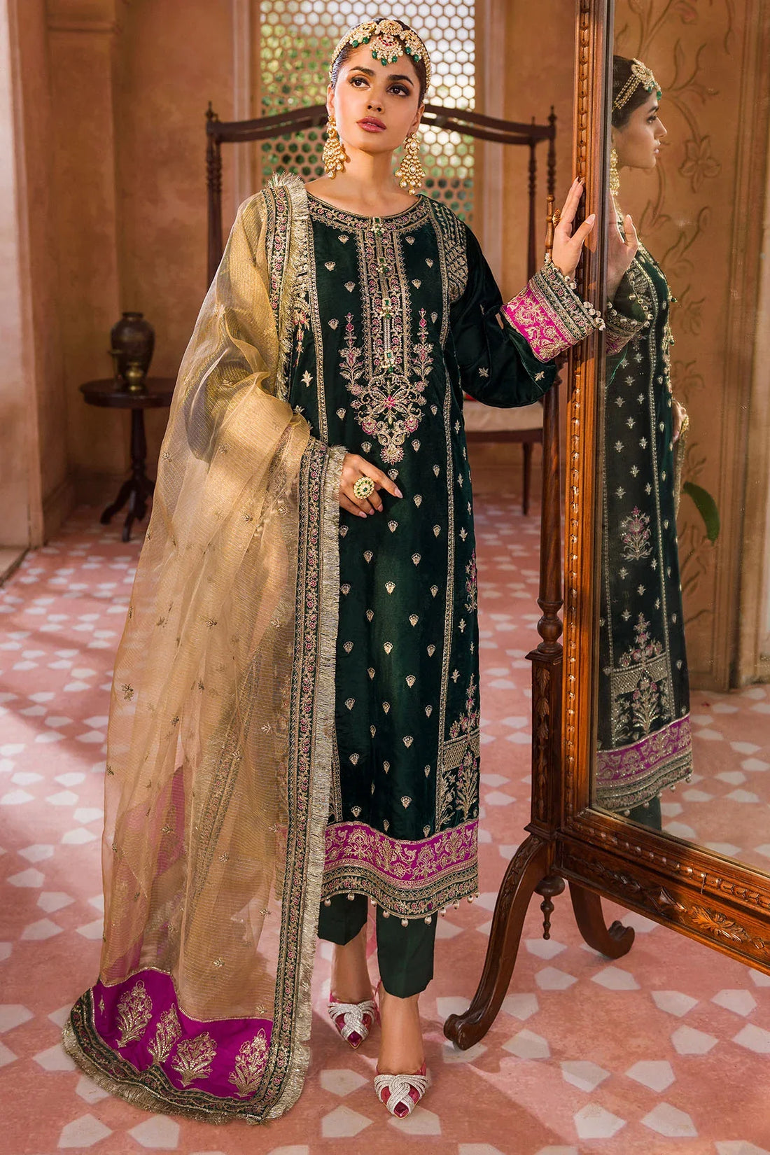 Motifz | Grand Velour Velvet Collection | 4403 - Official Motifz stockist in UK - Sakeena London