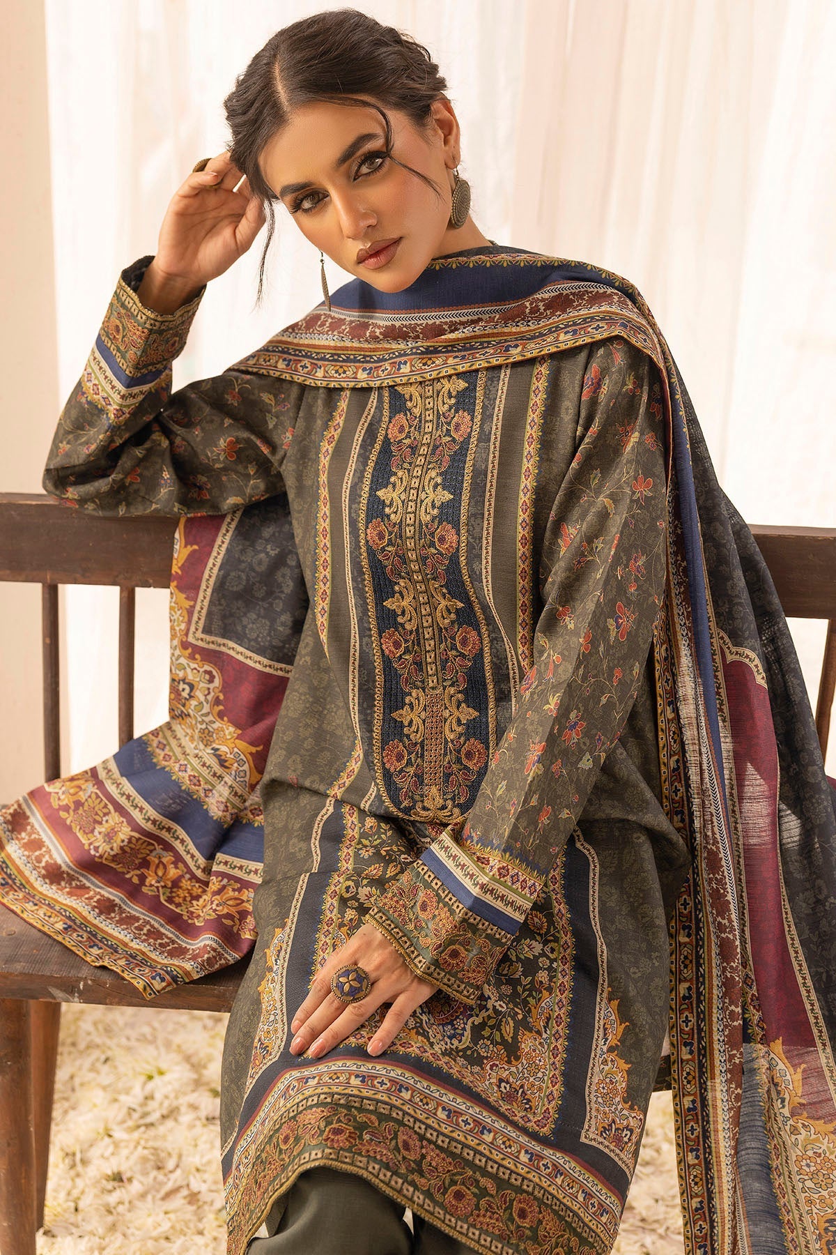 Motifz | Premium Khaddar | 5026-ROHA - Official Motifz stockist in UK - Sakeena London
