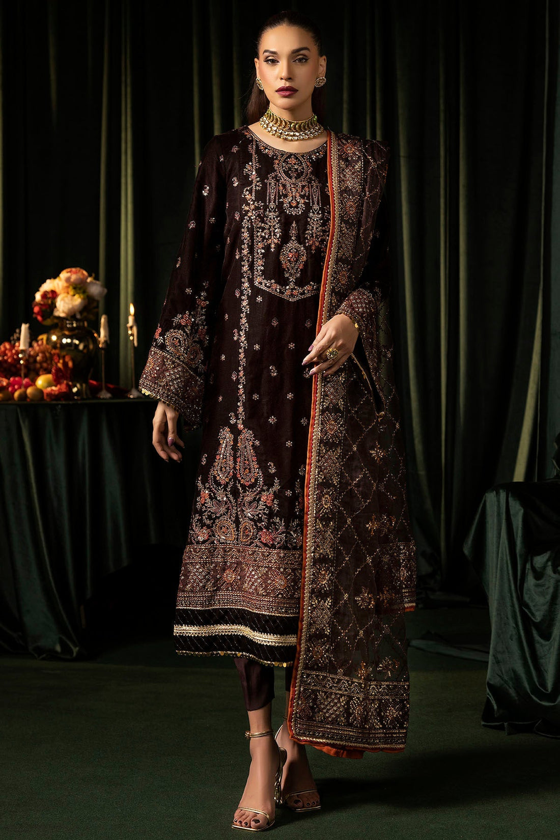 Motifz | Velvet Formals | 5091-AAHANA - Official Motifz stockist in UK - Sakeena London