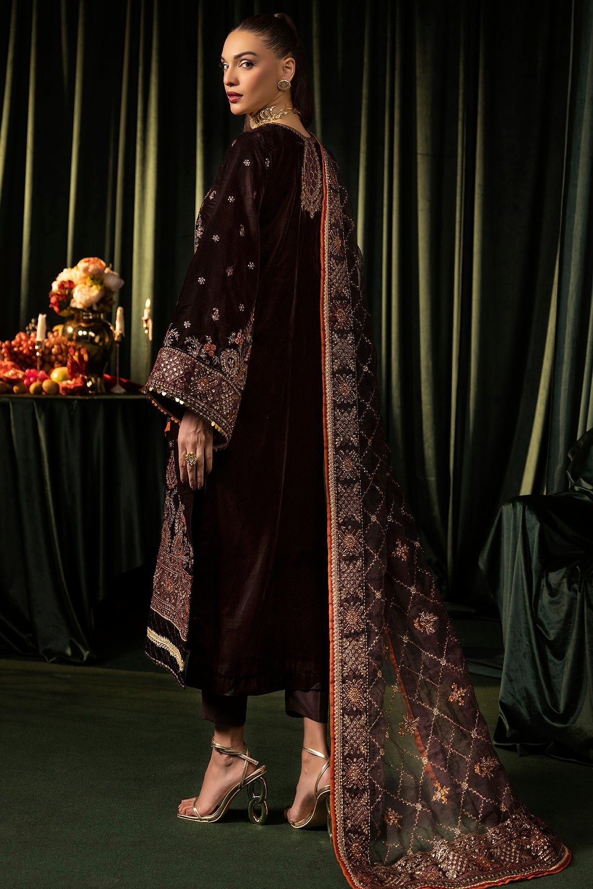 Motifz | Velvet Formals | 5091-AAHANA - Official Motifz stockist in UK - Sakeena London