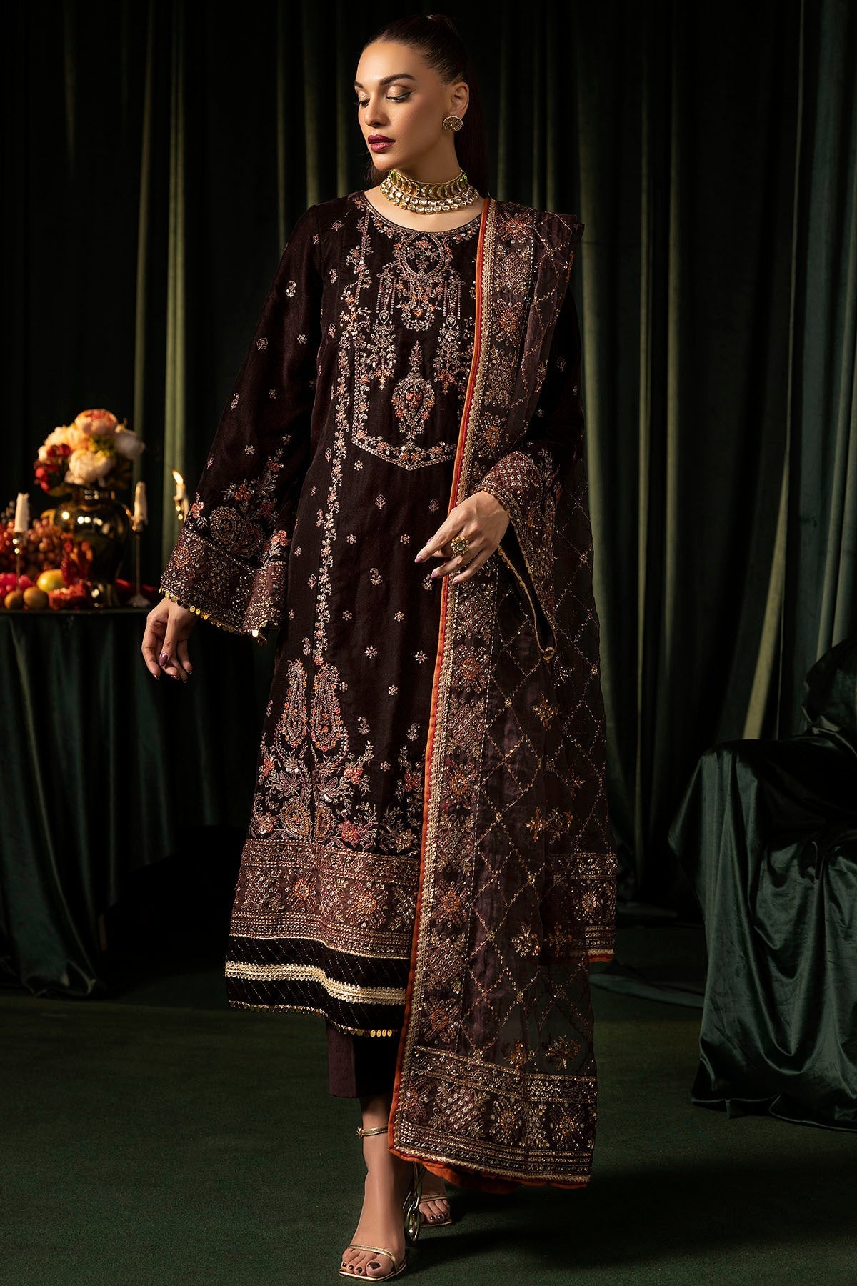 Motifz | Velvet Formals | 5091-AAHANA - Official Motifz stockist in UK - Sakeena London