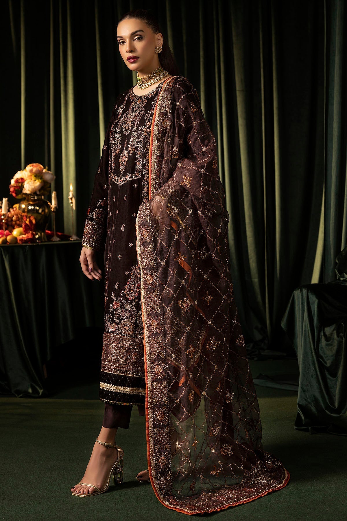 Motifz | Velvet Formals | 5091-AAHANA - Official Motifz stockist in UK - Sakeena London