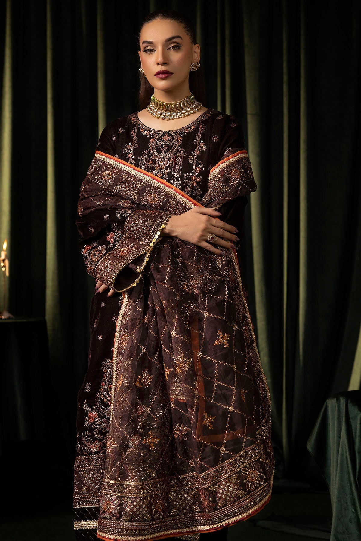 Motifz | Velvet Formals | 5091-AAHANA - Official Motifz stockist in UK - Sakeena London