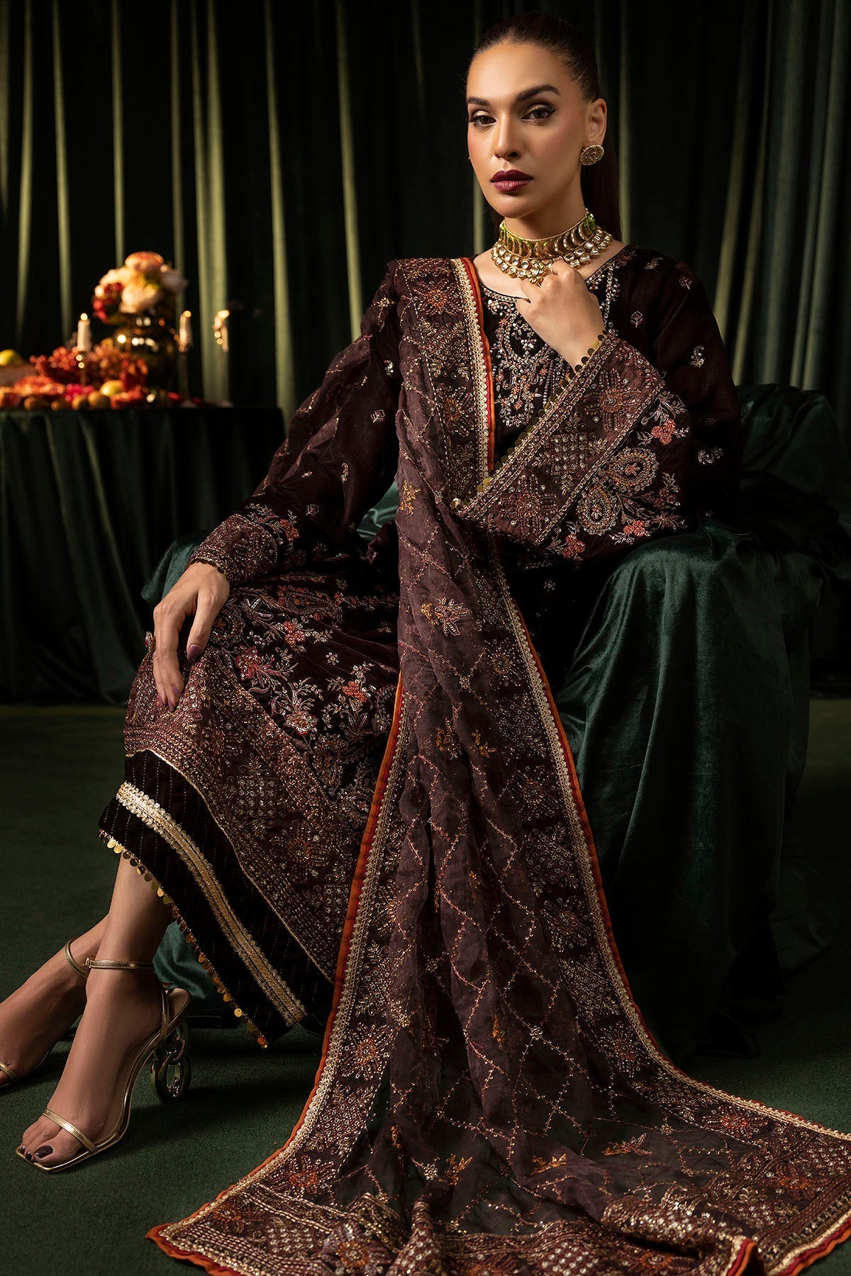 Motifz | Velvet Formals | 5091-AAHANA - Official Motifz stockist in UK - Sakeena London