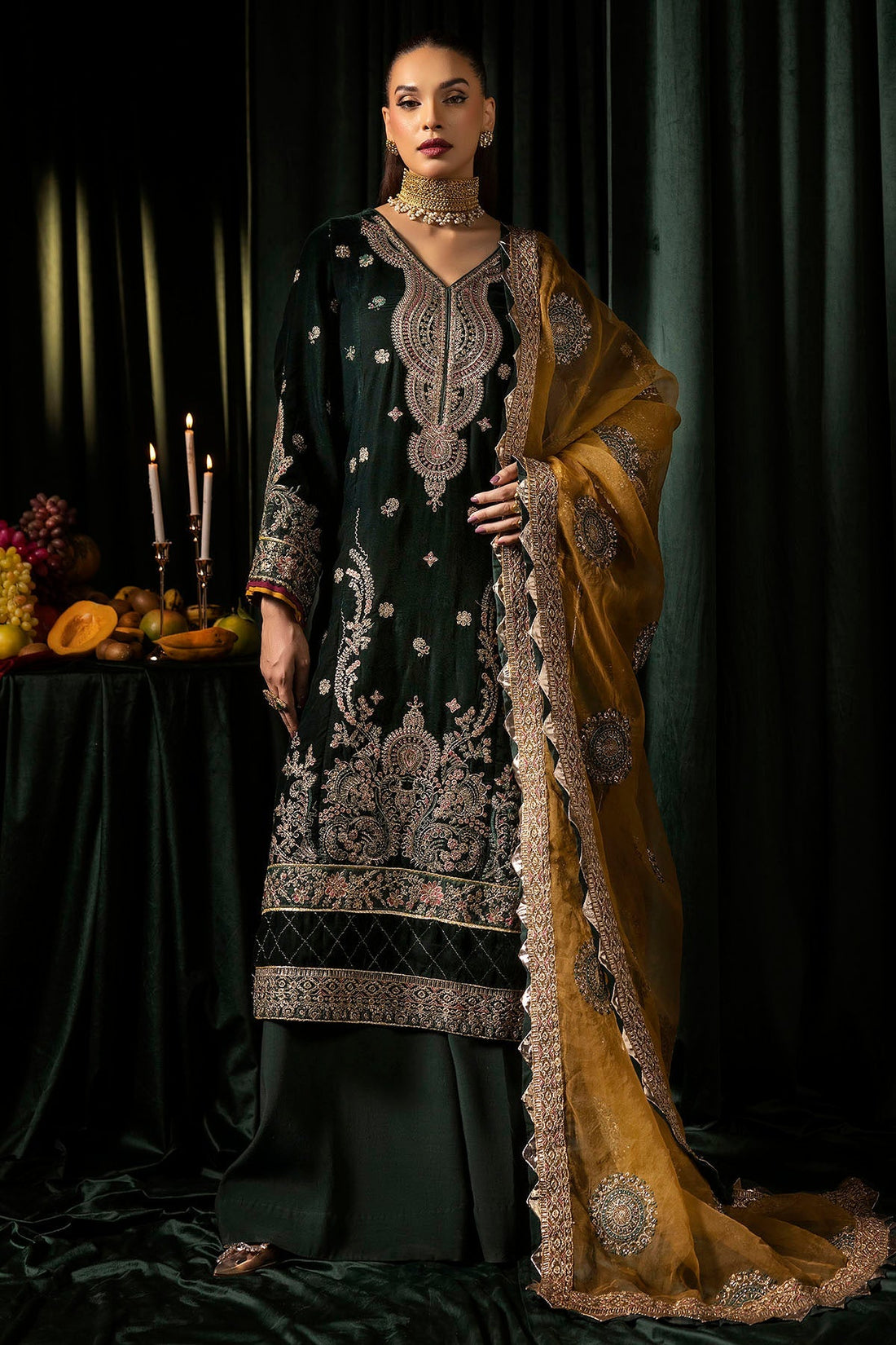 Motifz | Velvet Formals | 5094-YUMNA - Official Motifz stockist in UK - Sakeena London