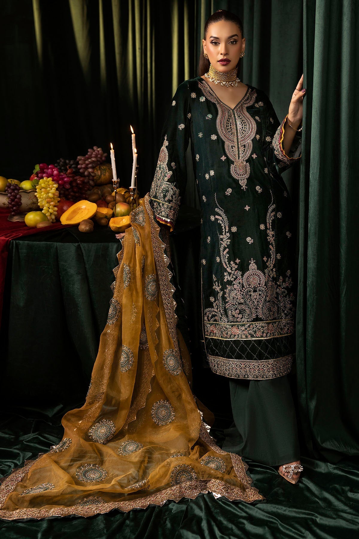 Motifz | Velvet Formals | 5094-YUMNA - Official Motifz stockist in UK - Sakeena London