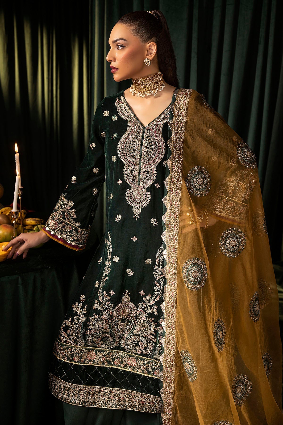 Motifz | Velvet Formals | 5094-YUMNA - Official Motifz stockist in UK - Sakeena London