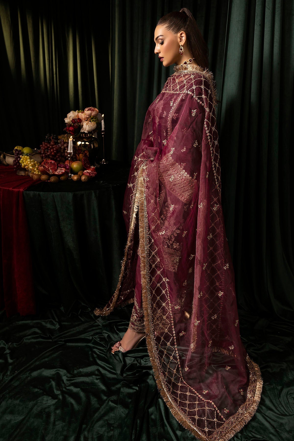 Motifz | Velvet Formals | 5095-MAZNEEN - Official Motifz stockist in UK - Sakeena London