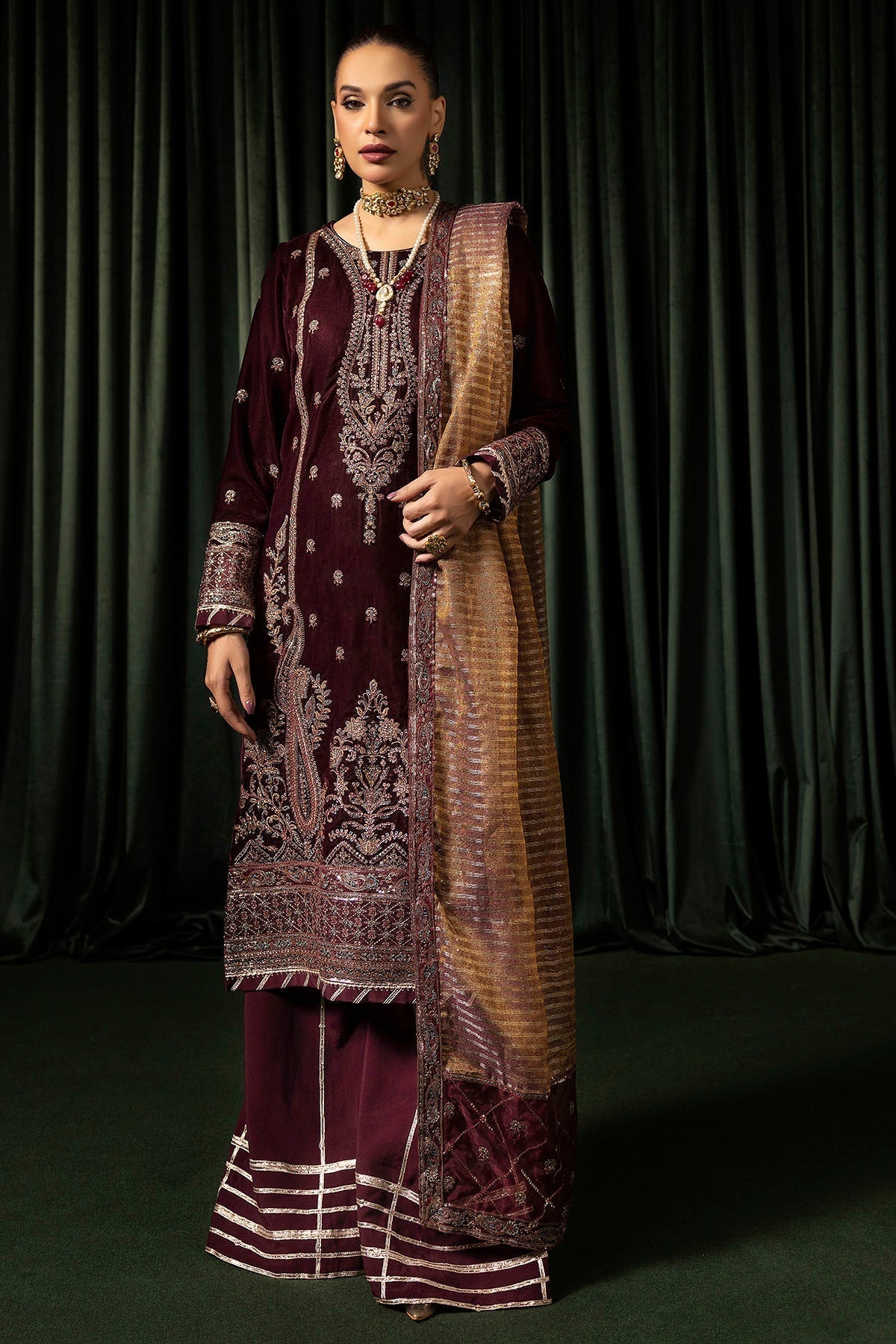 Motifz | Velvet Formals | 5096-DAISHA - Official Motifz stockist in UK - Sakeena London