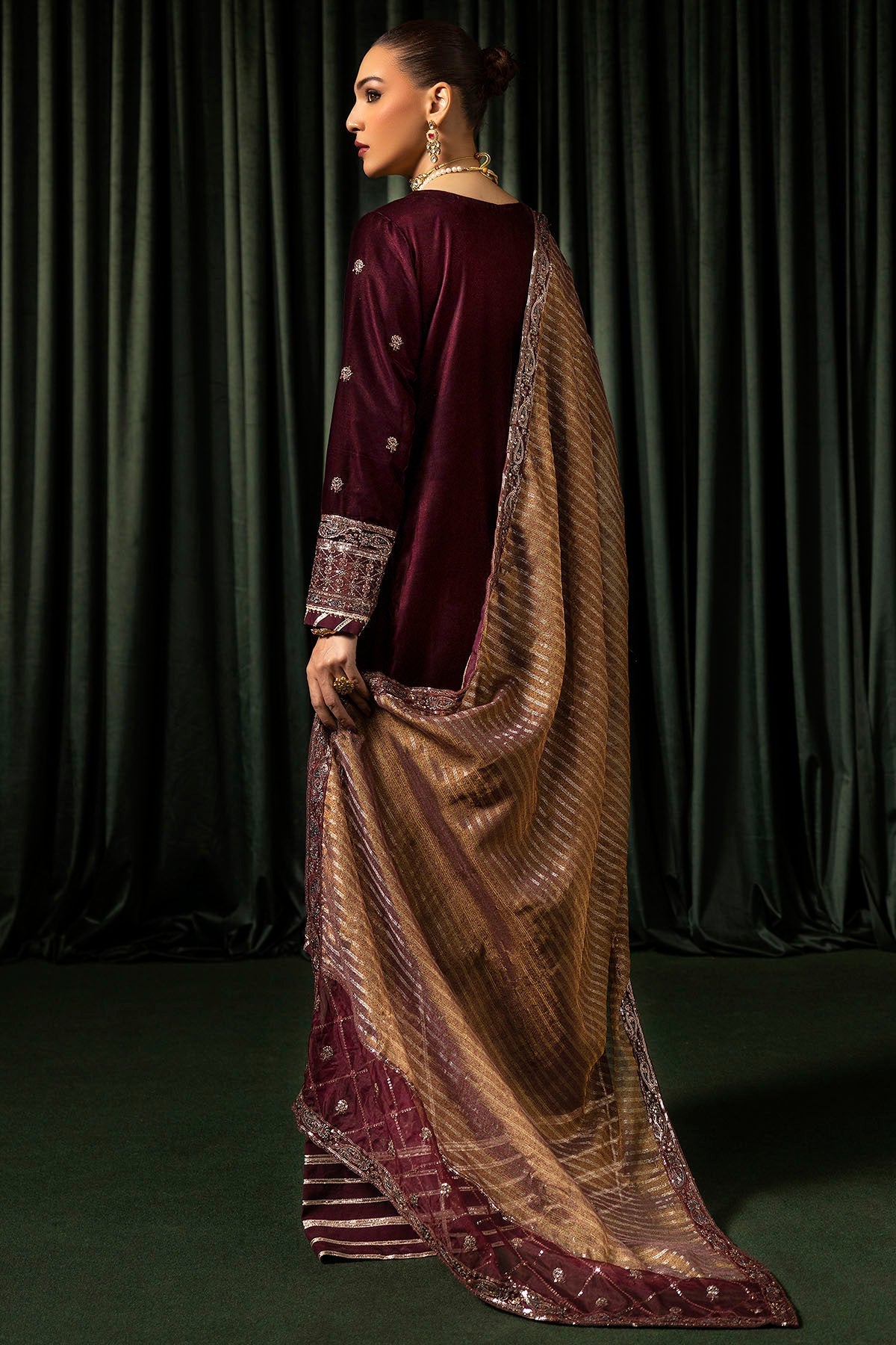 Motifz | Velvet Formals | 5096-DAISHA - Official Motifz stockist in UK - Sakeena London