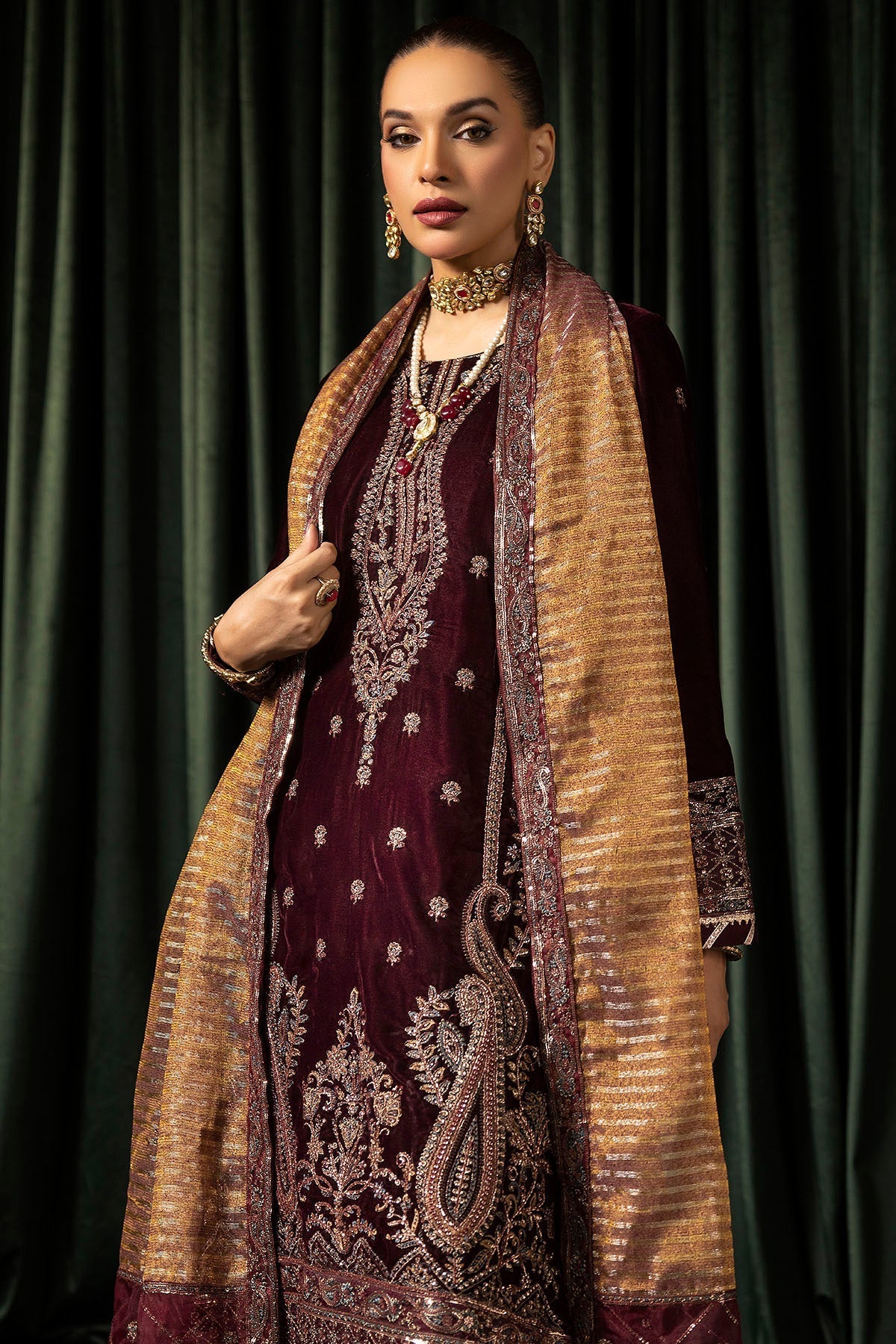 Motifz | Velvet Formals | 5096-DAISHA - Official Motifz stockist in UK - Sakeena London
