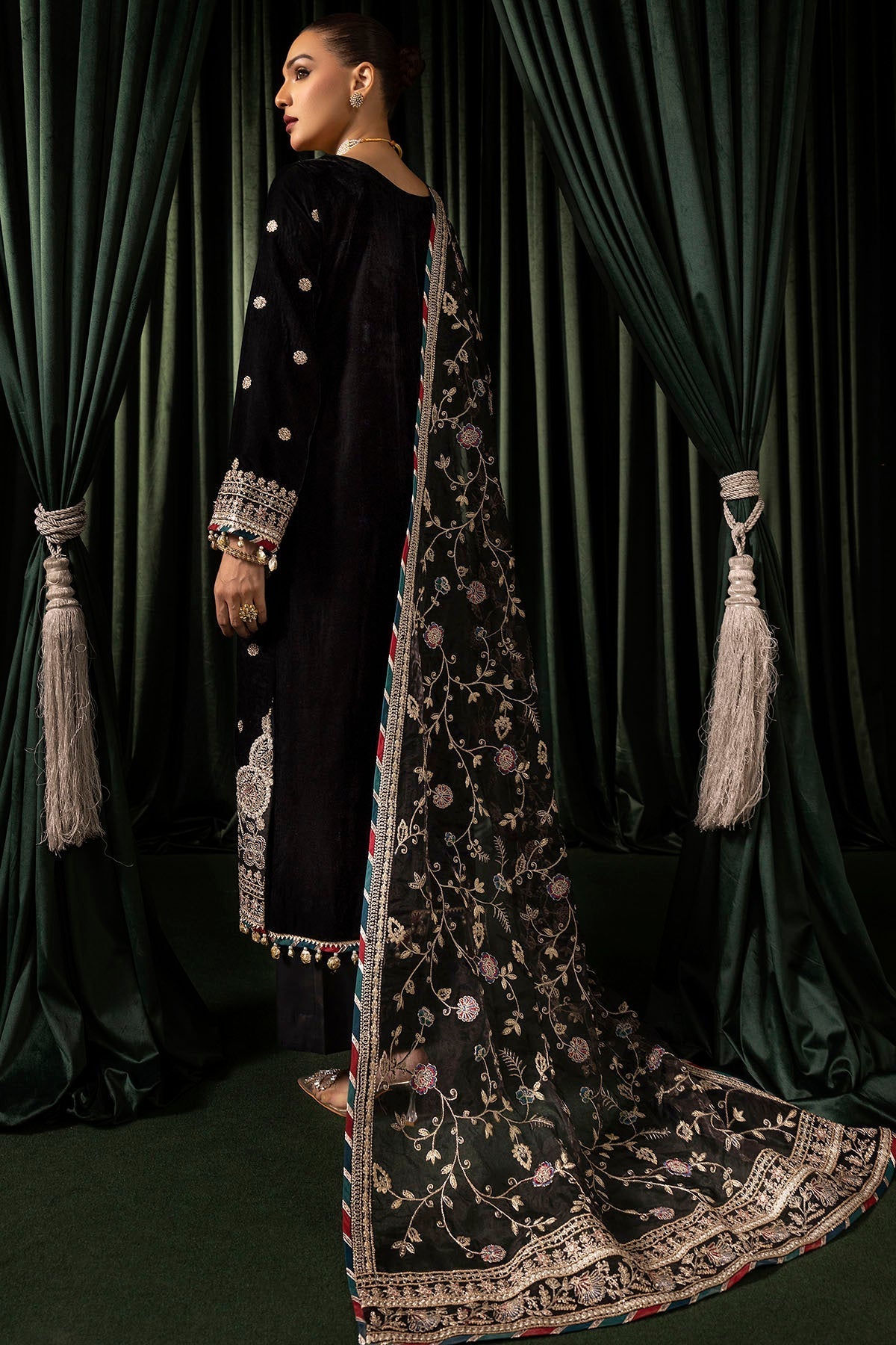 Motifz | Velvet Formals | 5098-FARZEEN - Official Motifz stockist in UK - Sakeena London