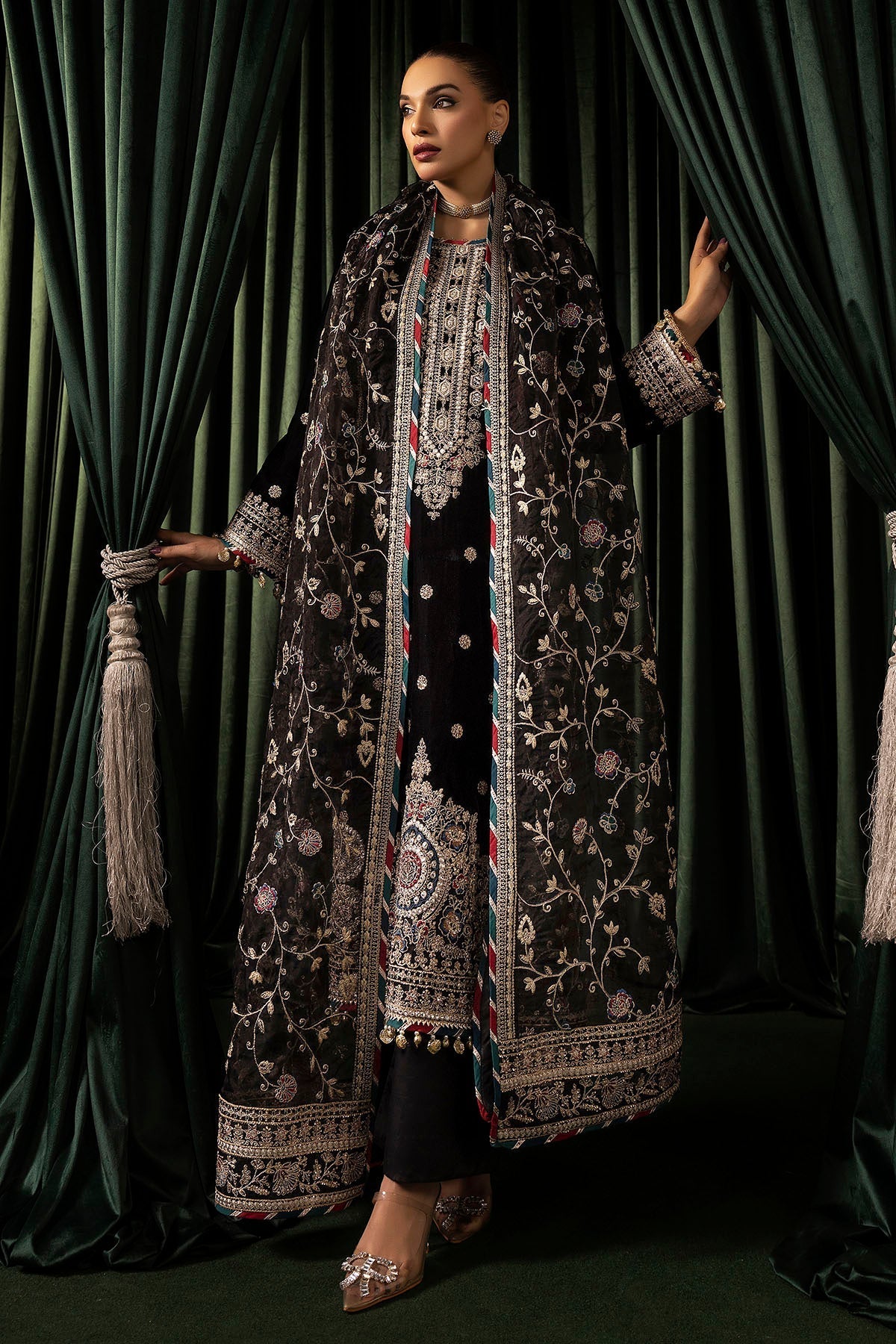 Motifz | Velvet Formals | 5098-FARZEEN - Official Motifz stockist in UK - Sakeena London