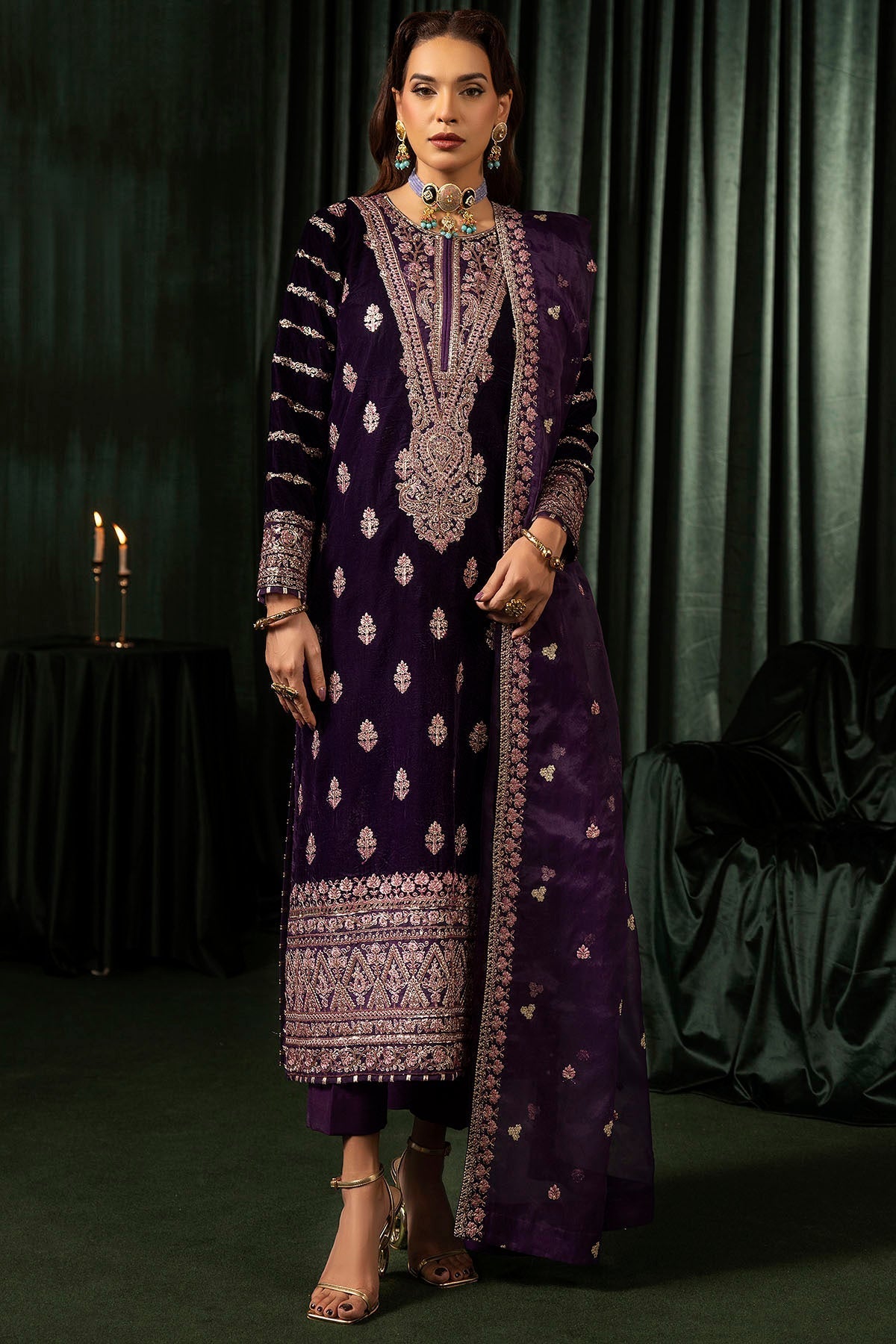 Motifz | Velvet Formals | 5100-IRHA - Official Motifz stockist in UK - Sakeena London