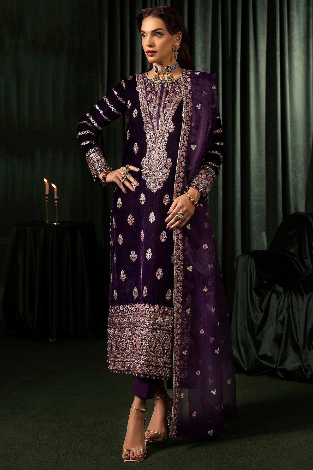 Motifz | Velvet Formals | 5100-IRHA - Official Motifz stockist in UK - Sakeena London