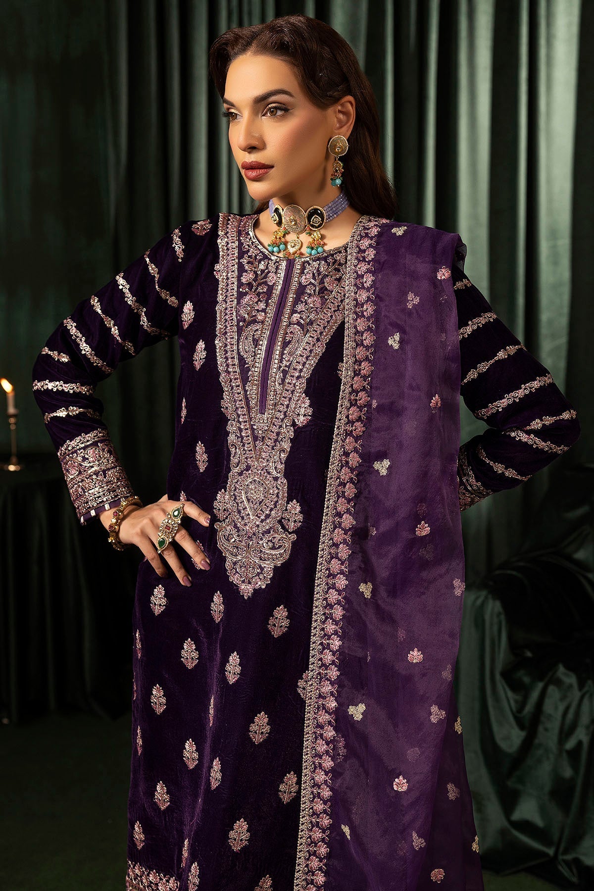 Motifz | Velvet Formals | 5100-IRHA - Official Motifz stockist in UK - Sakeena London