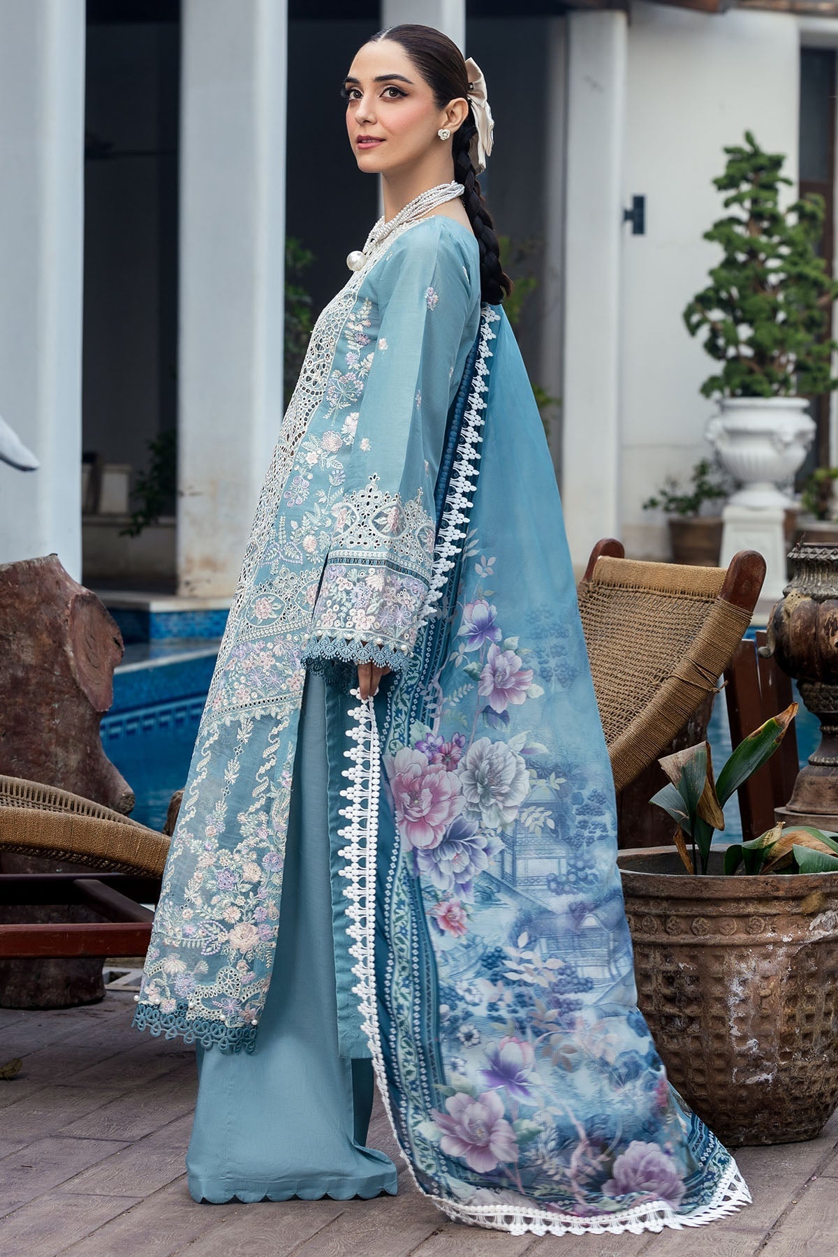 Motifz | Premium Lawn 25 | 5301-ELAYNE - Official Motifz stockist in UK - Sakeena London