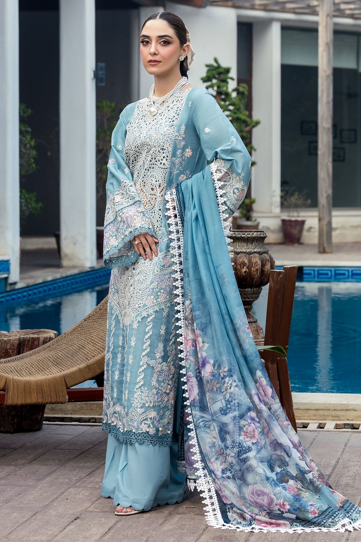 Motifz | Premium Lawn 25 | 5301-ELAYNE - Official Motifz stockist in UK - Sakeena London