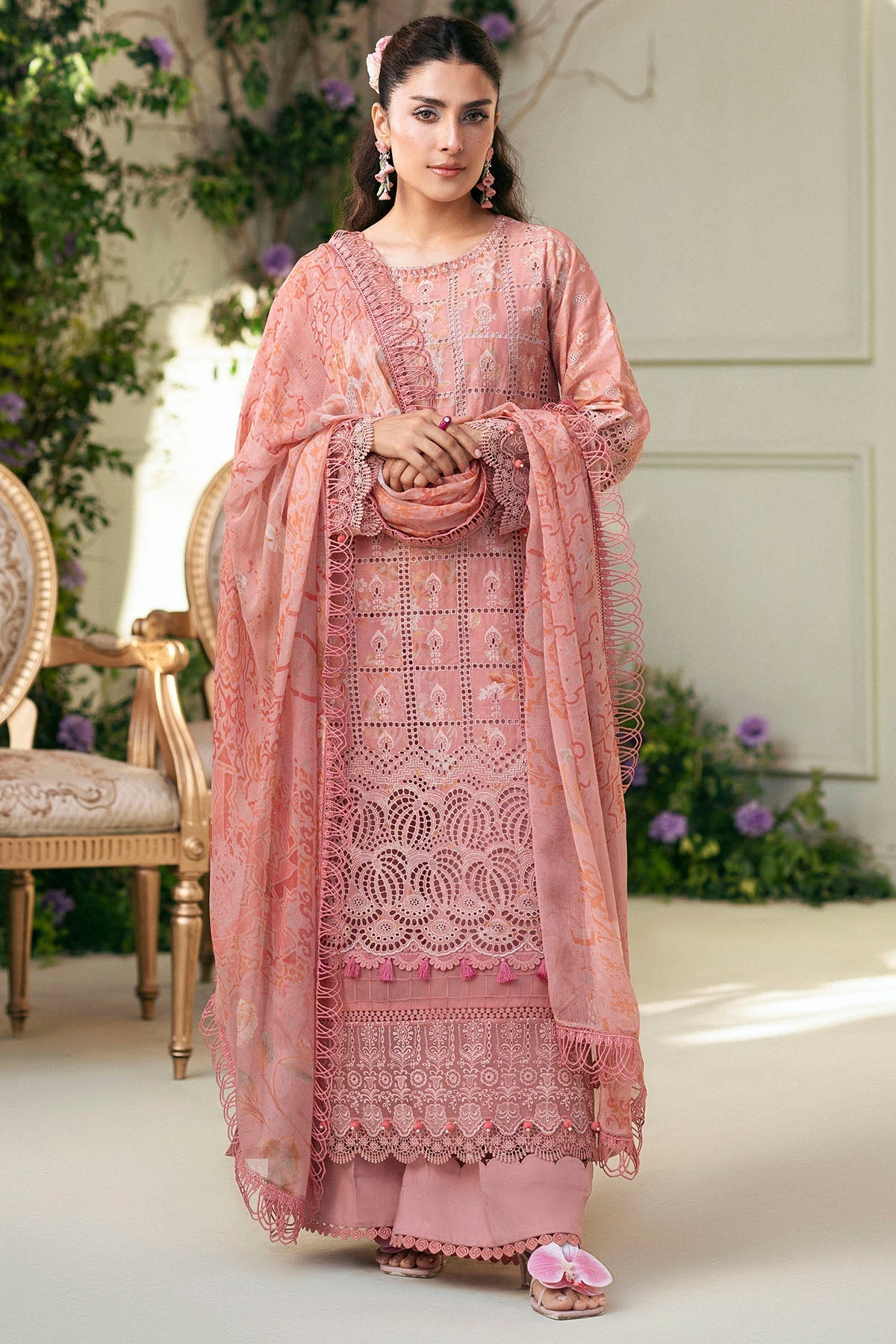 Motifz | Premium Lawn 25 | 5427-LOTUS - Official Motifz stockist in UK - Sakeena London