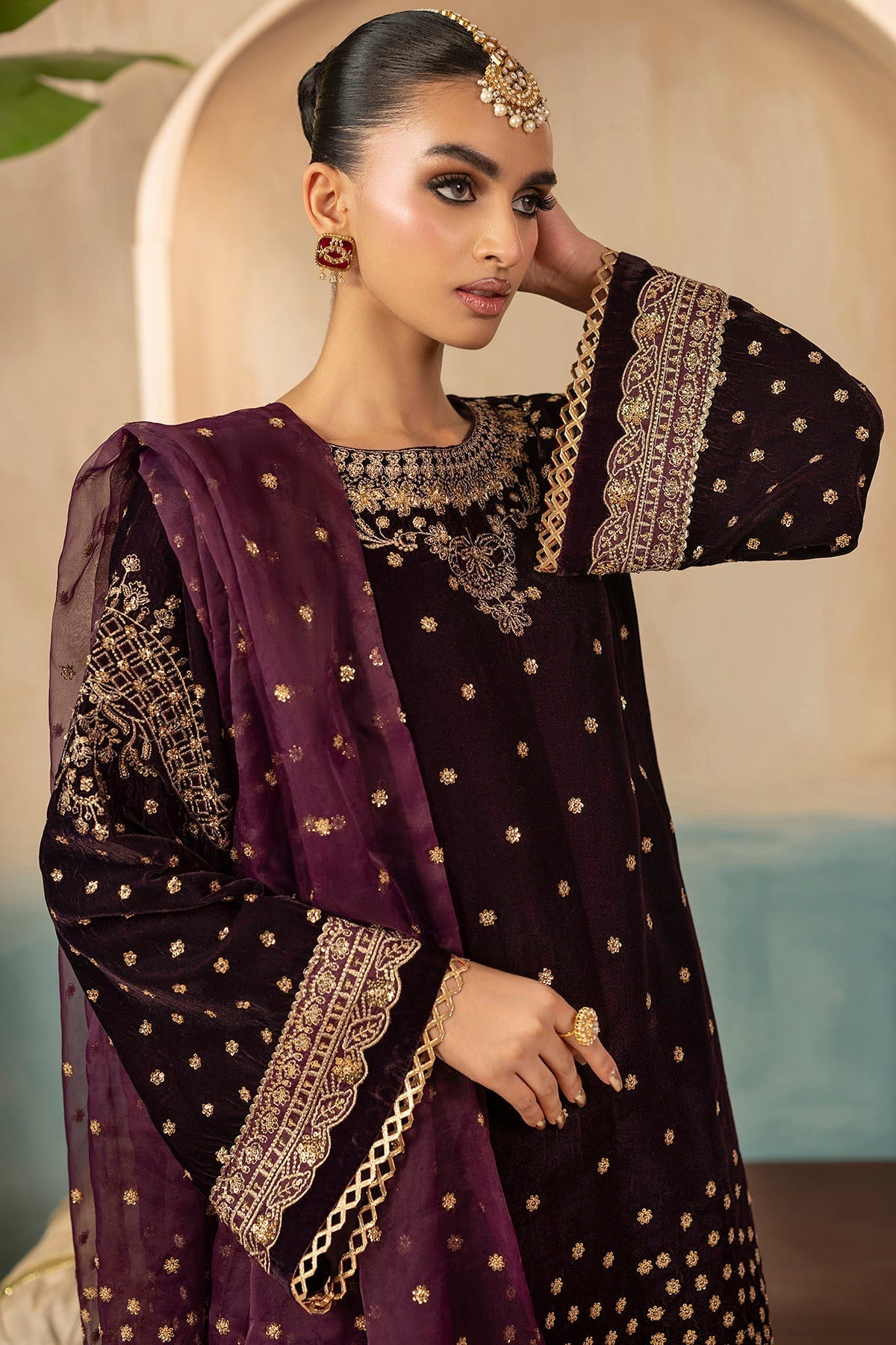 Motifz | Premium Winter 25 | 5668-CORAL - Official Motifz stockist in UK - Sakeena London