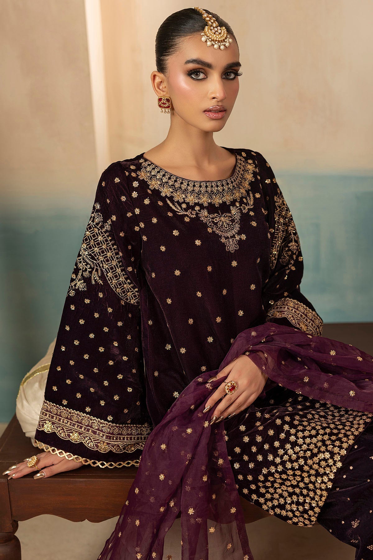Motifz | Premium Winter 25 | 5668-CORAL - Official Motifz stockist in UK - Sakeena London