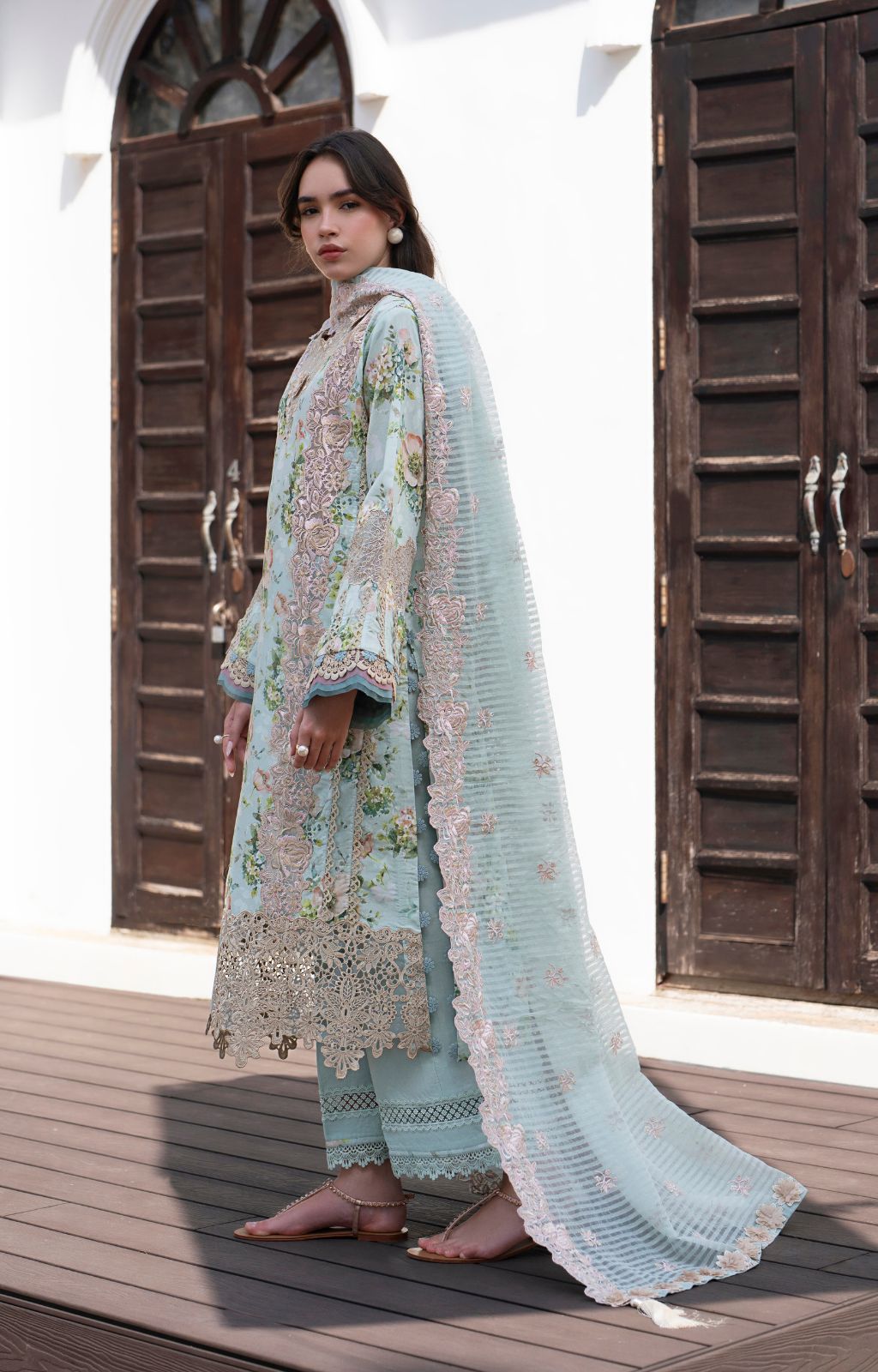 AJR Couture | Printakari Lawn 25 | Myrtle - Official AJR Couture stockist in UK - Sakeena London