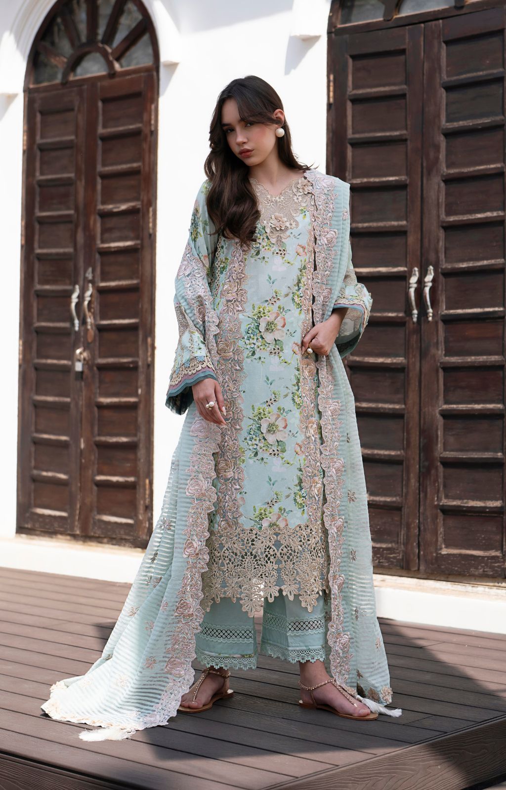 AJR Couture | Printakari Lawn 25 | Myrtle - Official AJR Couture stockist in UK - Sakeena London