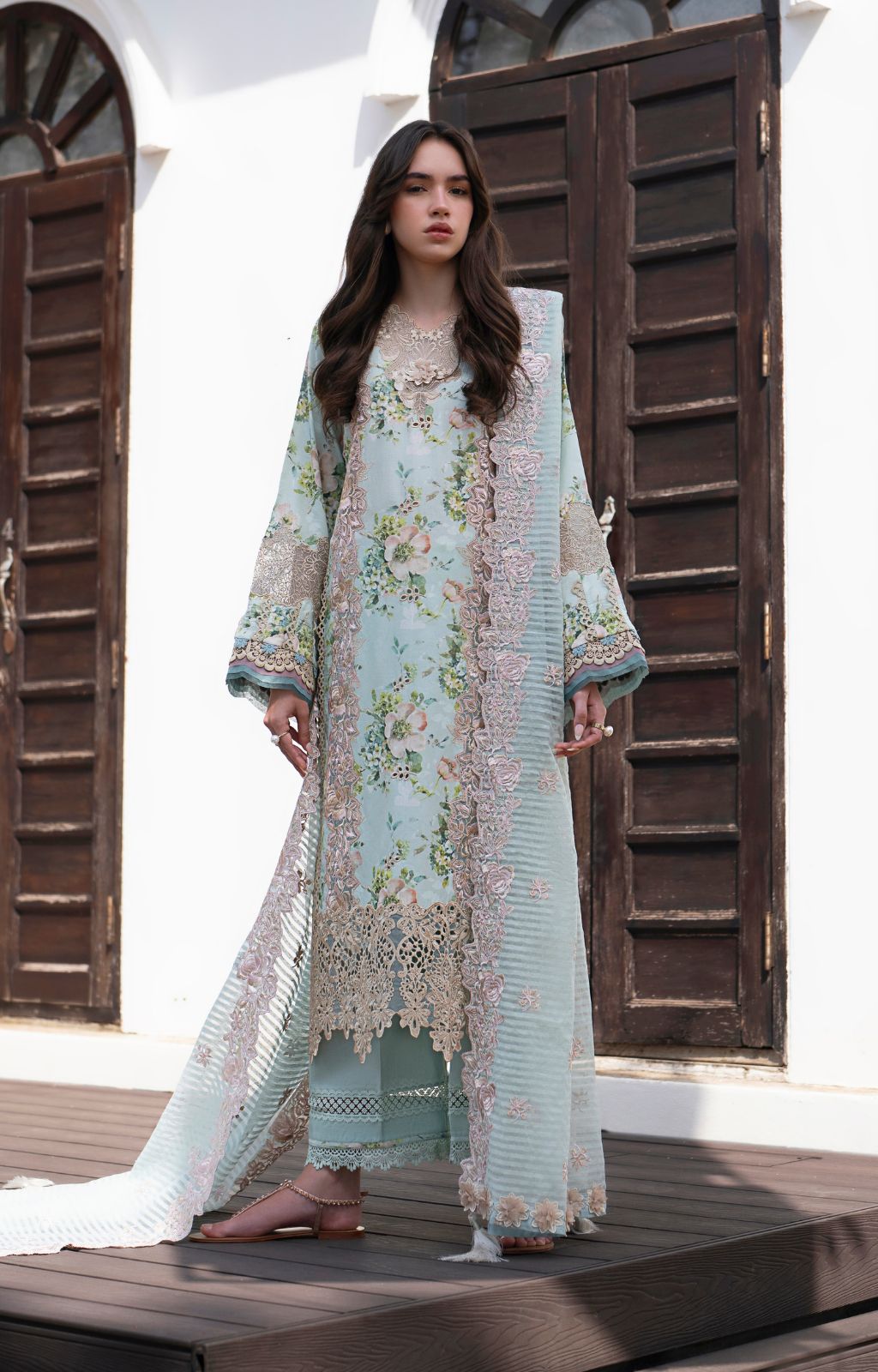 AJR Couture | Printakari Lawn 25 | Myrtle - Official AJR Couture stockist in UK - Sakeena London