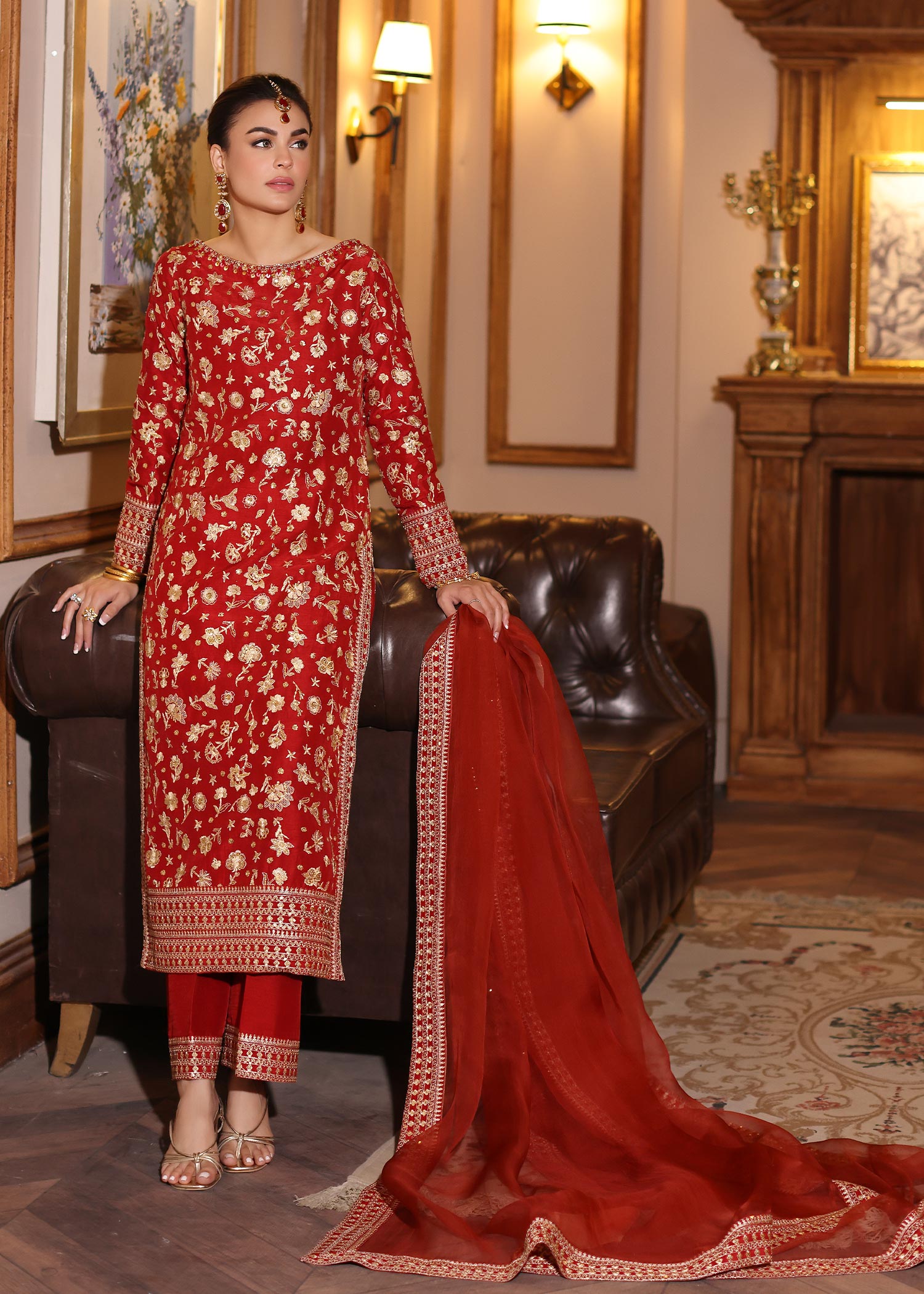 Waqas Shah | Meh-E-Nur | RED ROSE - Official Waqas Shah stockist in UK - Sakeena London