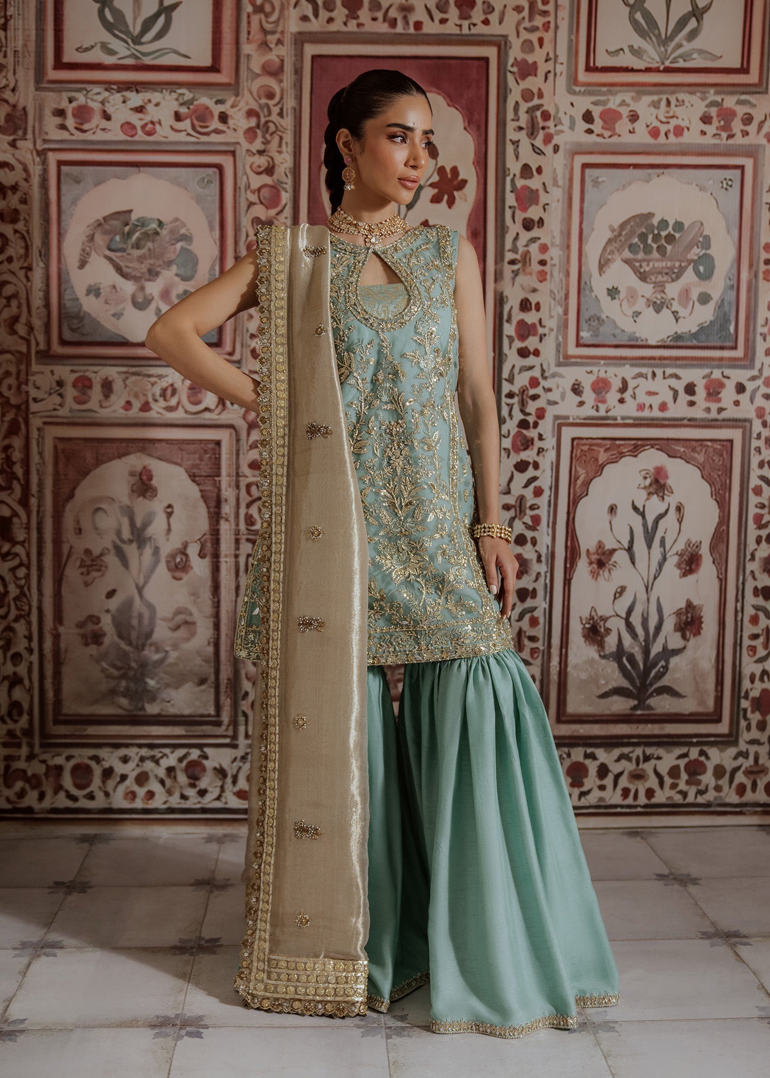 Mahgul | Portraits of Anaya | Turqoise Sea - Official Mahgul stockist in UK - Sakeena London