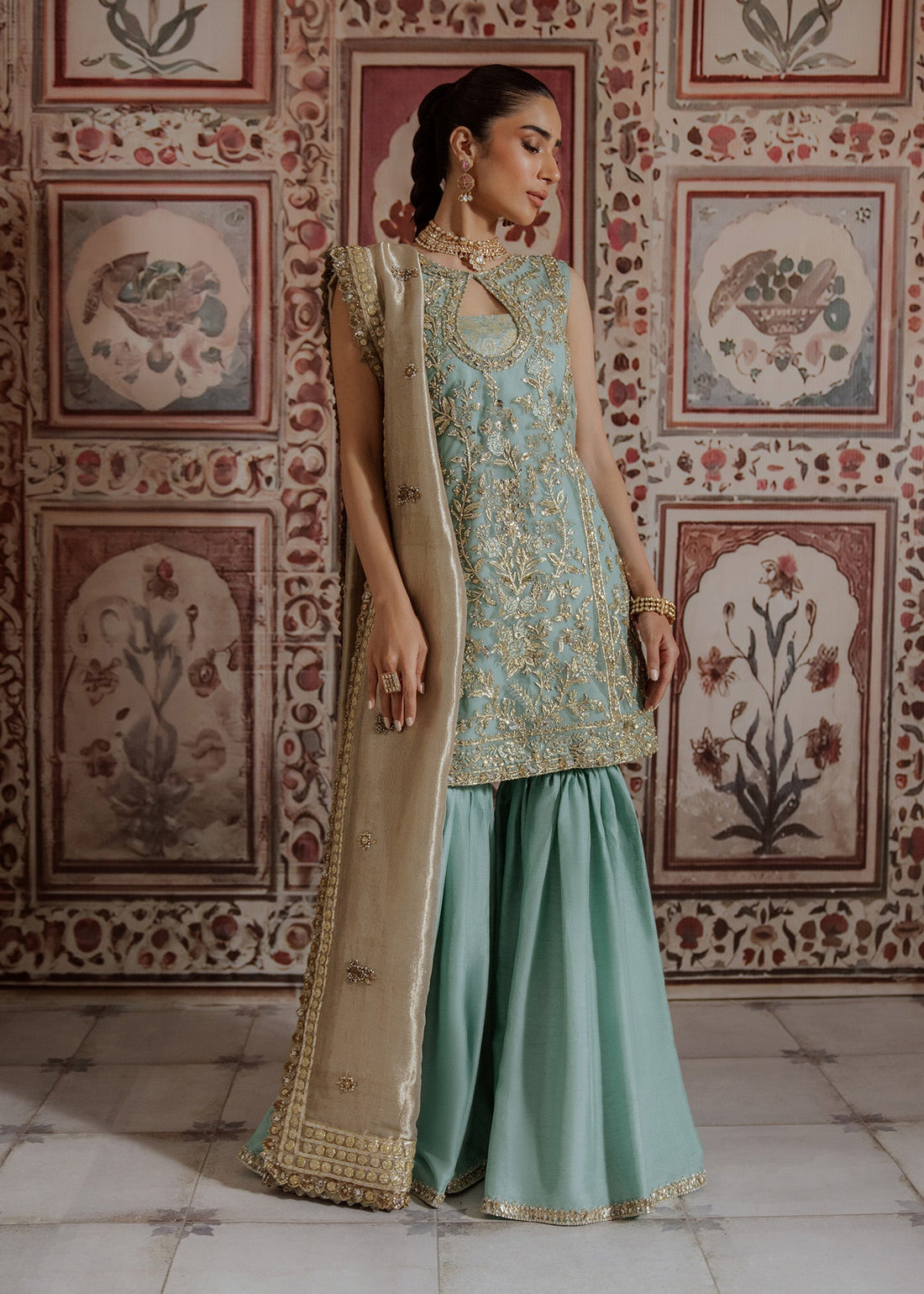 Mahgul | Portraits of Anaya | Turqoise Sea - Official Mahgul stockist in UK - Sakeena London
