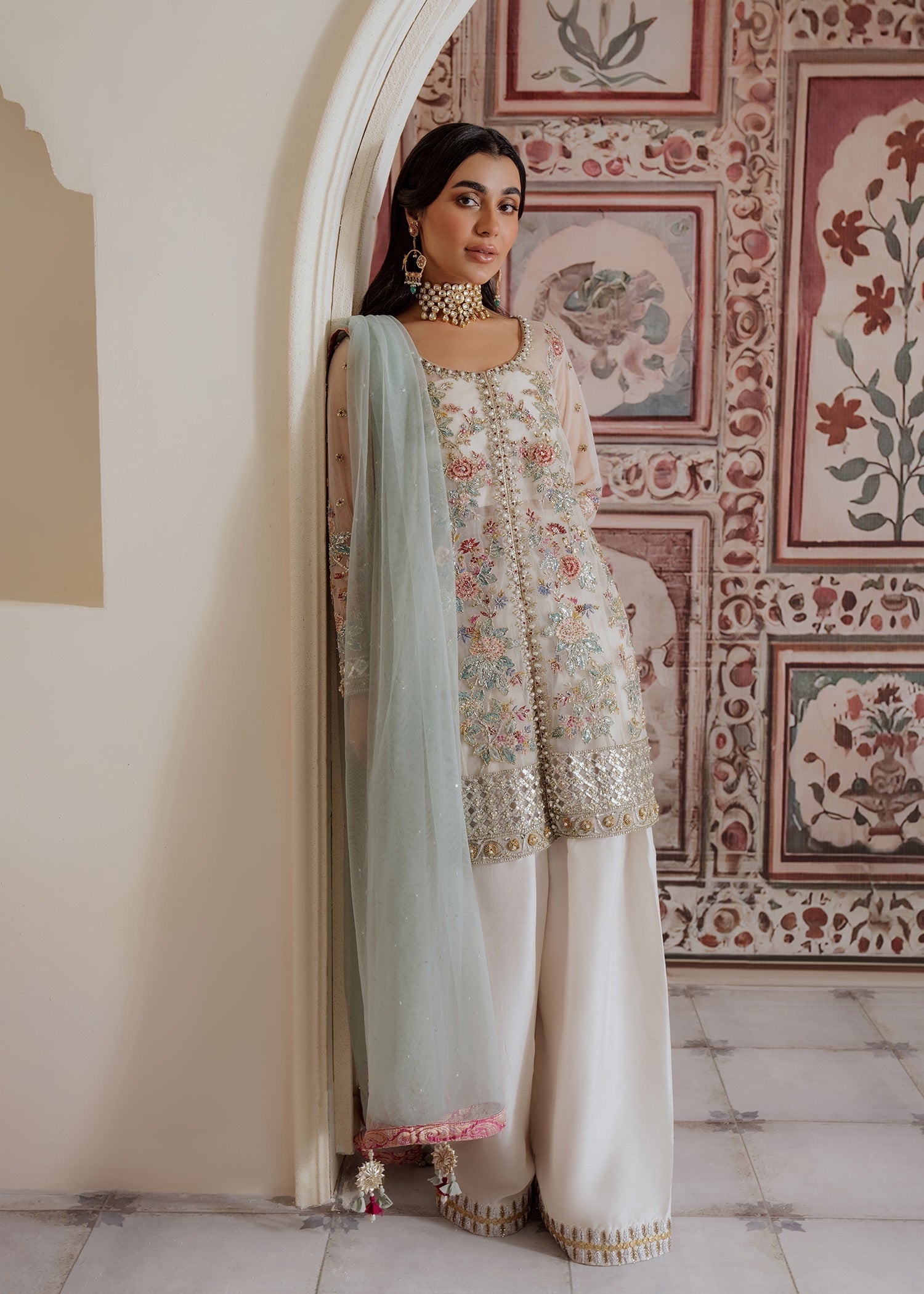 Mahgul | Portraits of Anaya | White Garden - Official Mahgul stockist in UK - Sakeena London