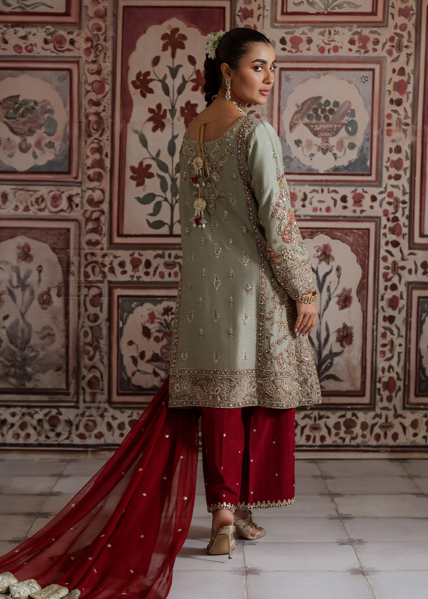 Mahgul | Portraits of Anaya | Sage - Official Mahgul stockist in UK - Sakeena London