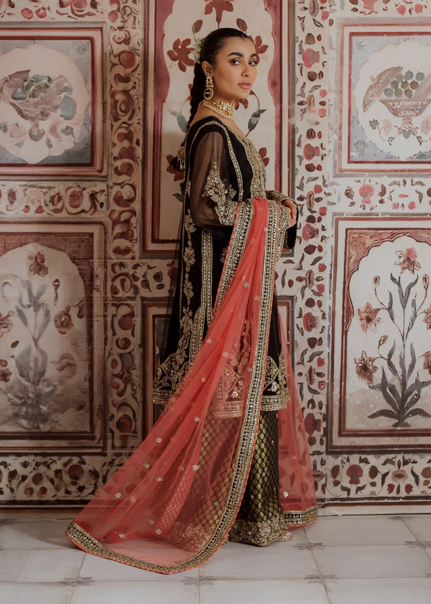 Mahgul | Portraits of Anaya | Coral Onyx - Official Mahgul stockist in UK - Sakeena London