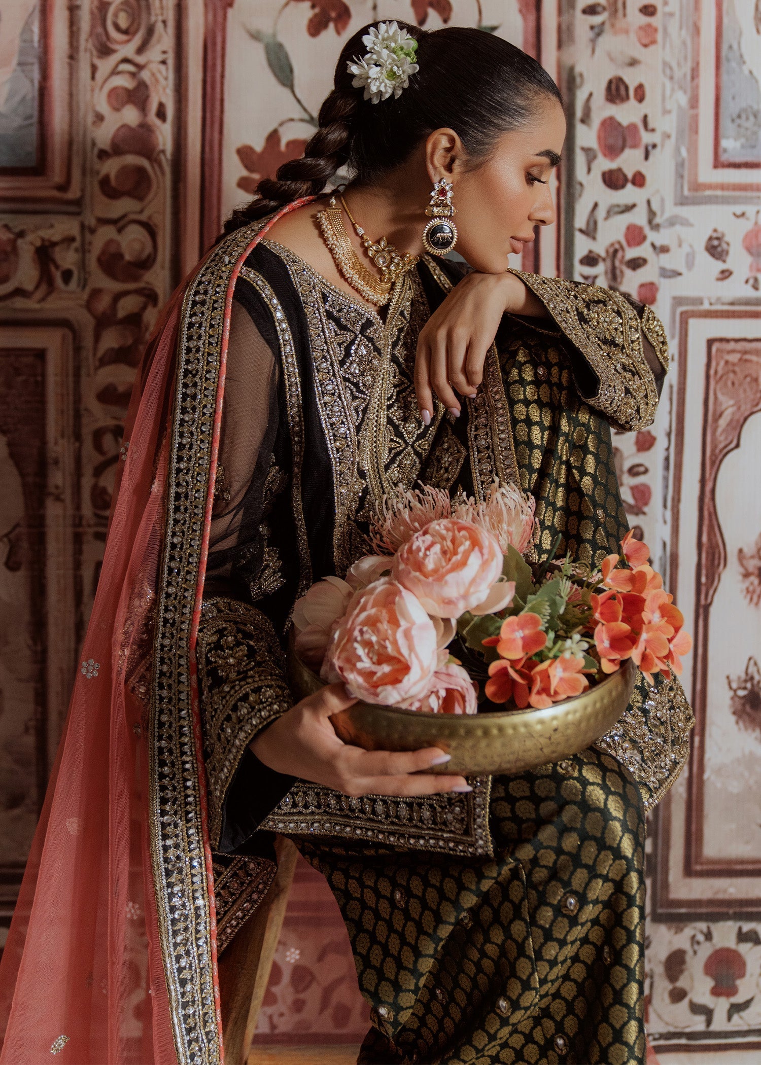 Mahgul | Portraits of Anaya | Coral Onyx - Official Mahgul stockist in UK - Sakeena London