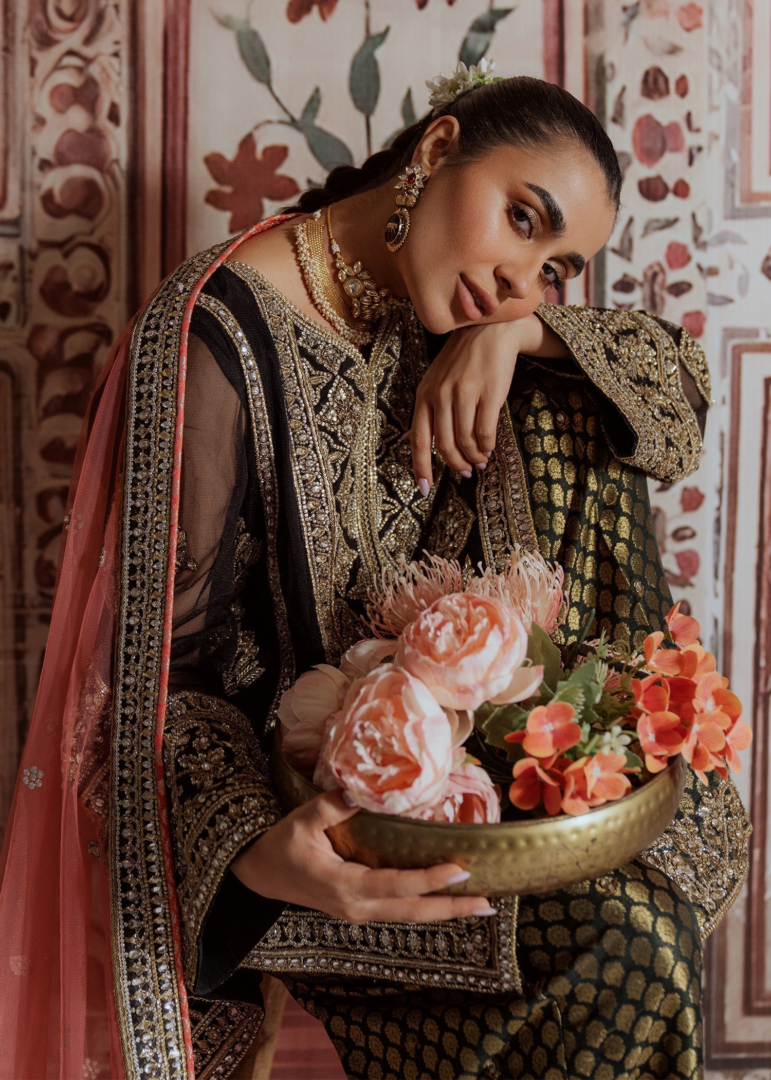 Mahgul | Portraits of Anaya | Coral Onyx - Official Mahgul stockist in UK - Sakeena London