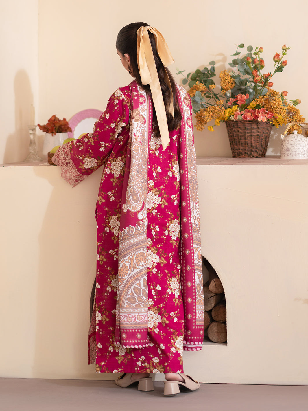 Mahnur | Leila Winter 24 | Camellia - Official Mahnur stockist in UK - Sakeena London
