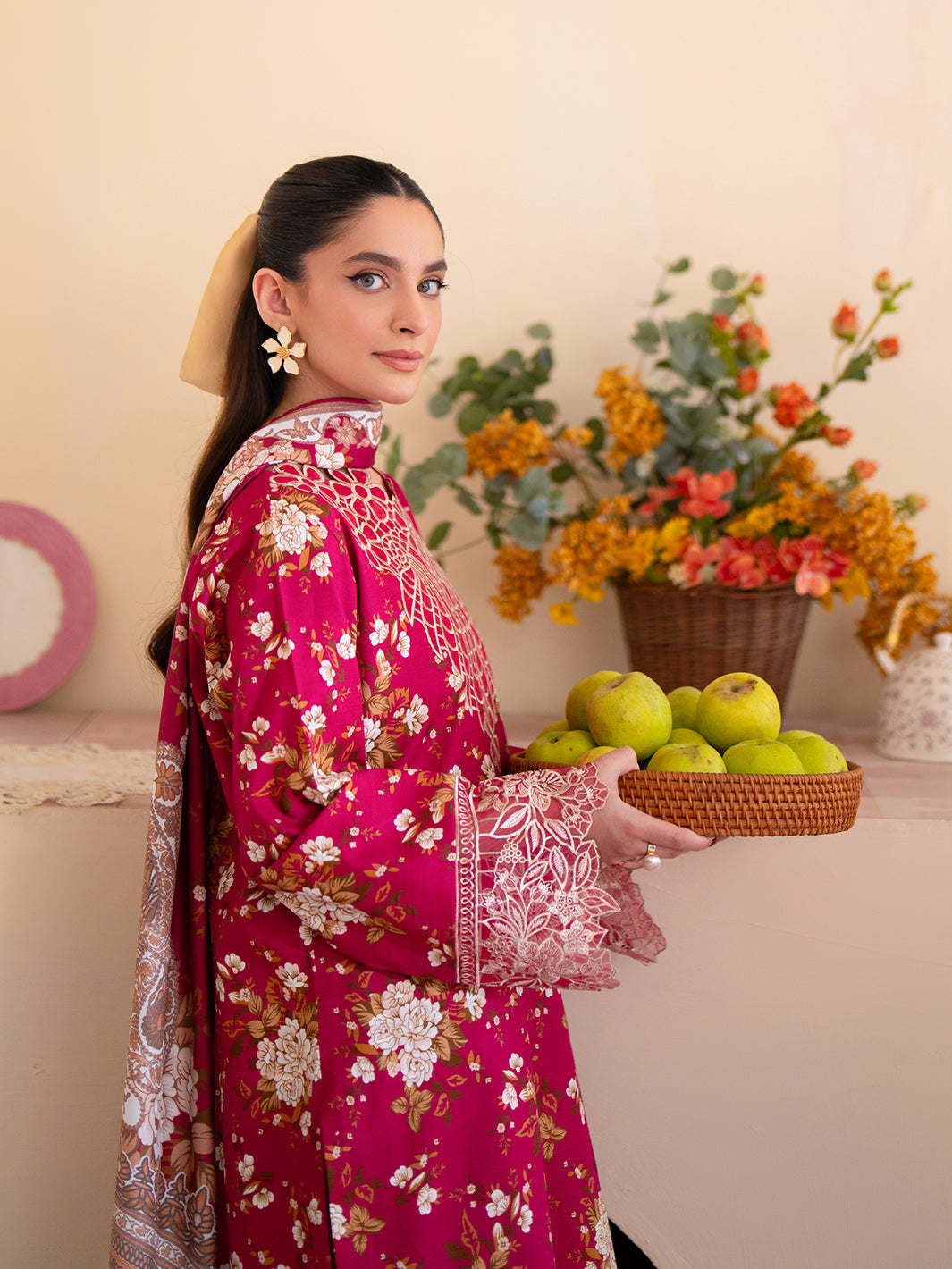 Mahnur | Leila Winter 24 | Camellia - Official Mahnur stockist in UK - Sakeena London