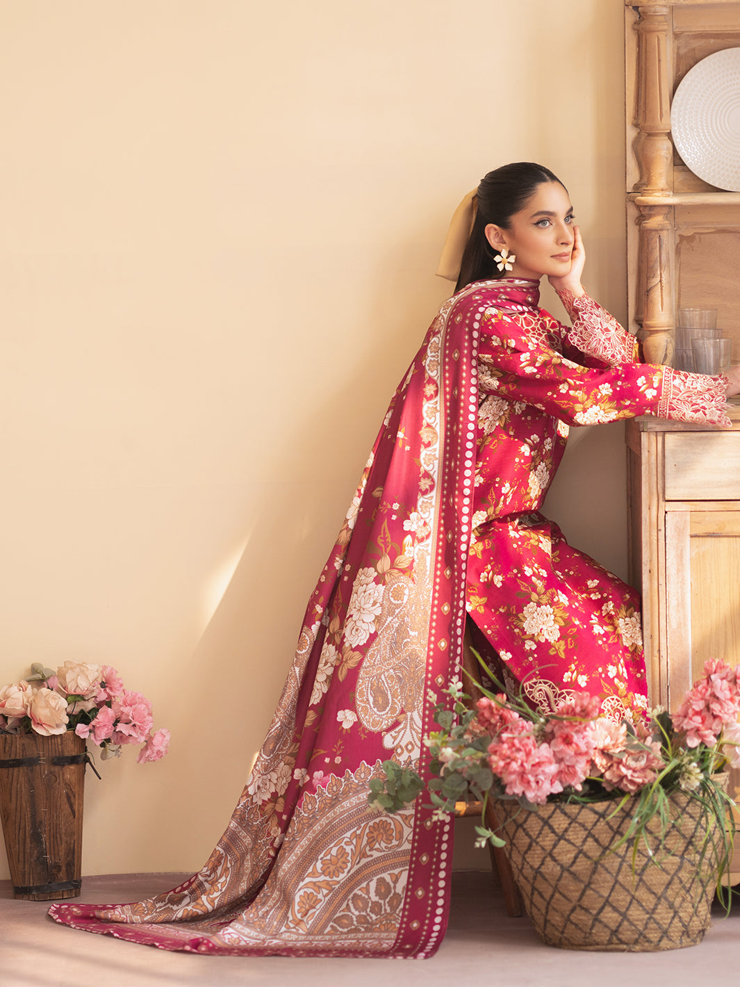 Mahnur | Leila Winter 24 | Camellia - Official Mahnur stockist in UK - Sakeena London