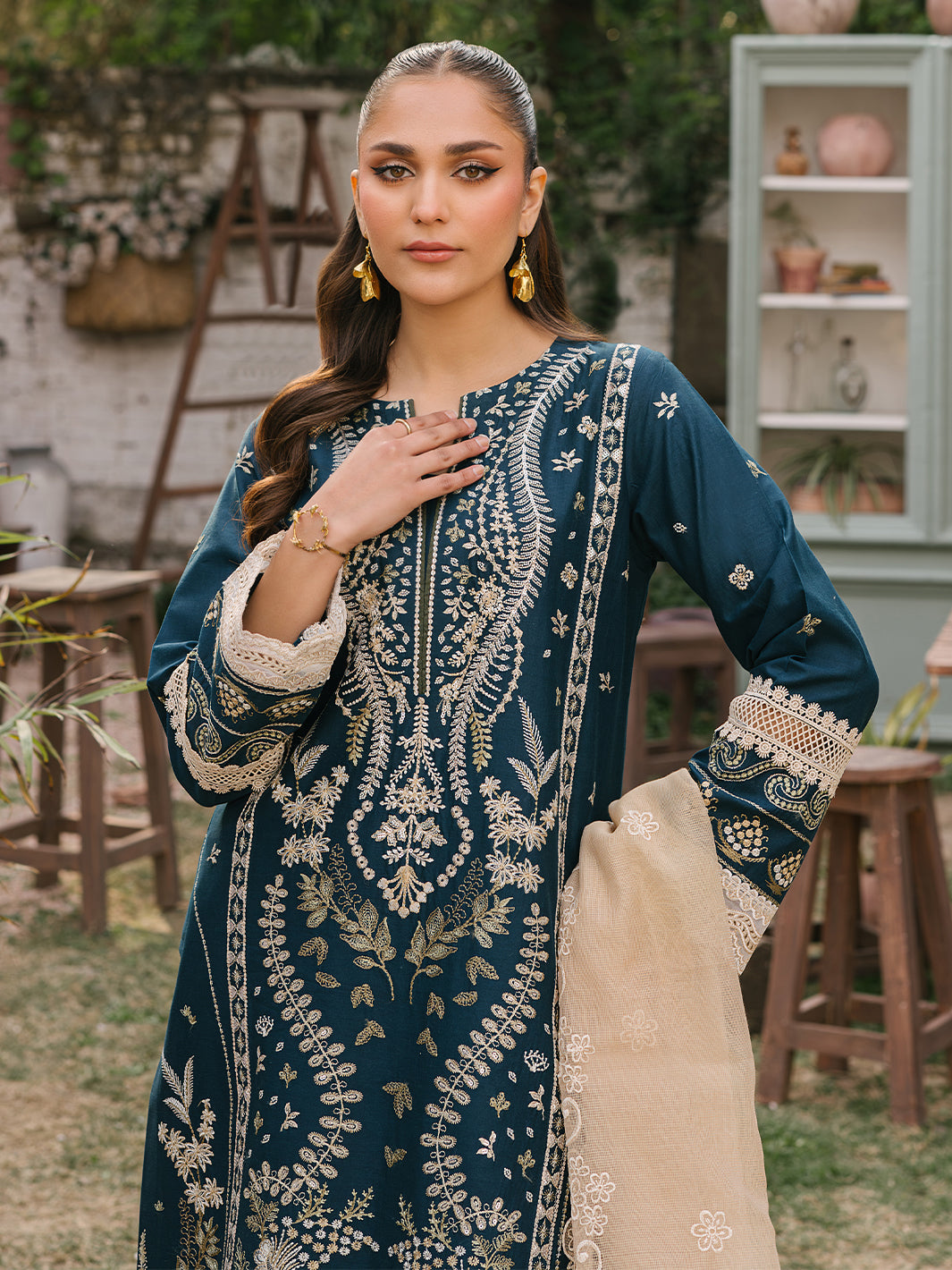 Mahnur | Masakali Luxury Lawn 24 | MK 01 - A - Official Mahnur stockist in UK - Sakeena London