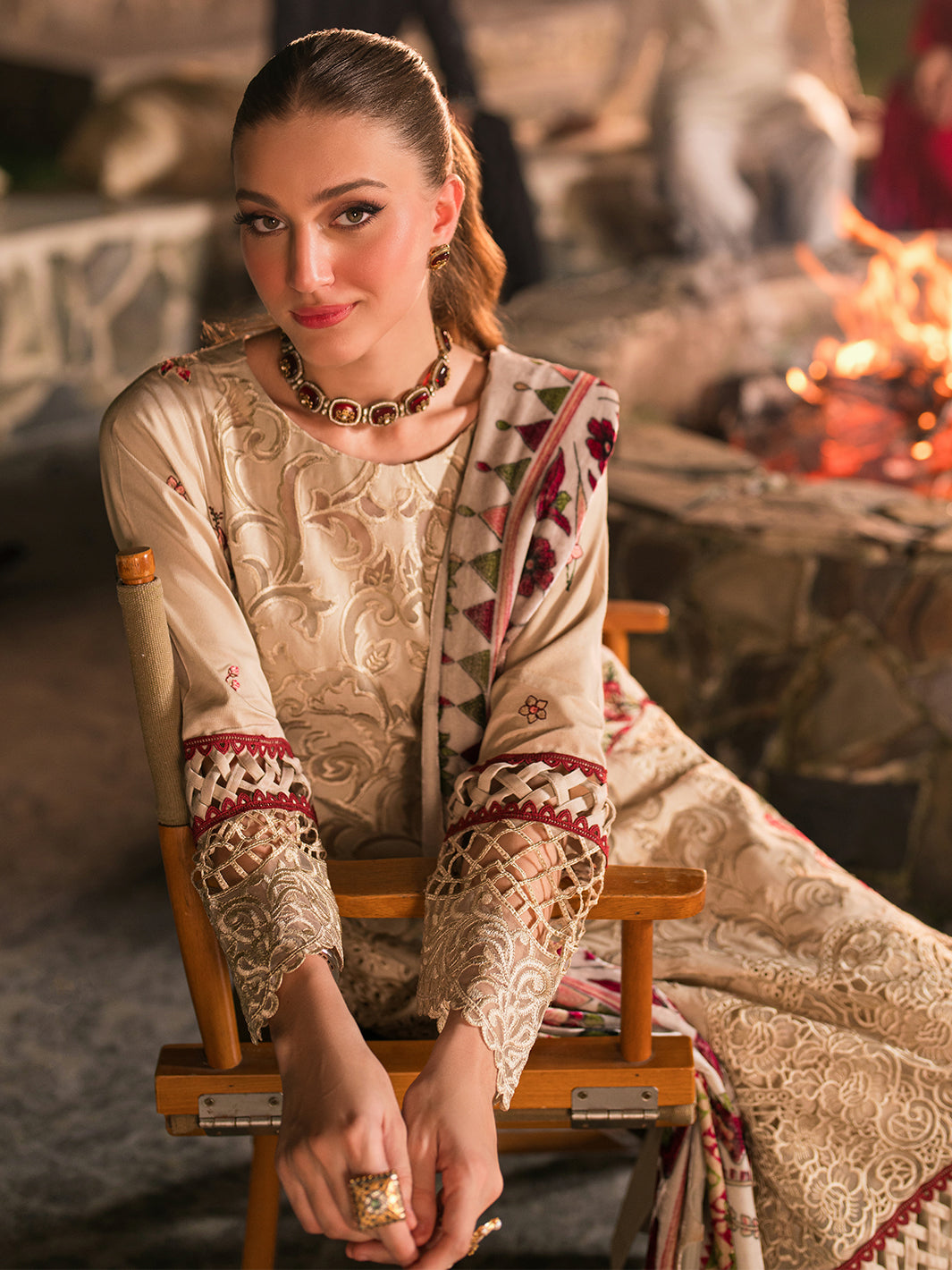 Mahnur | Nazakat Luxury Winter | KIVA - Official Mahgul stockist in UK - Sakeena London