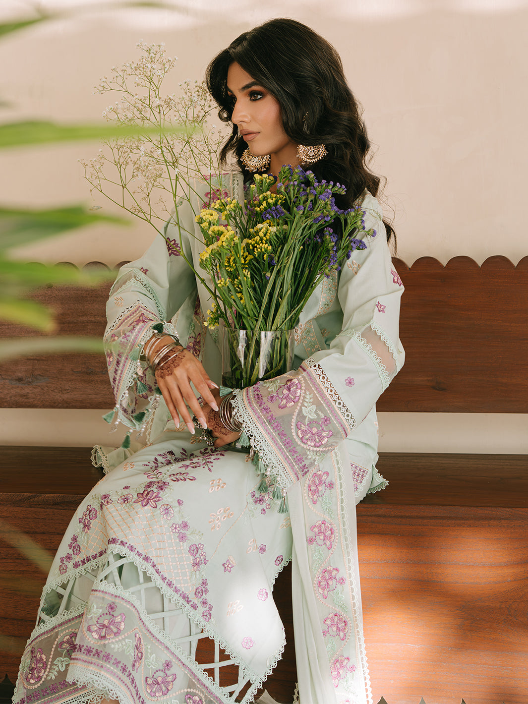 Mahnur | Shanaya Luxury Lawn 25 | Hooriya - Official Mahnur stockist in UK - Sakeena London