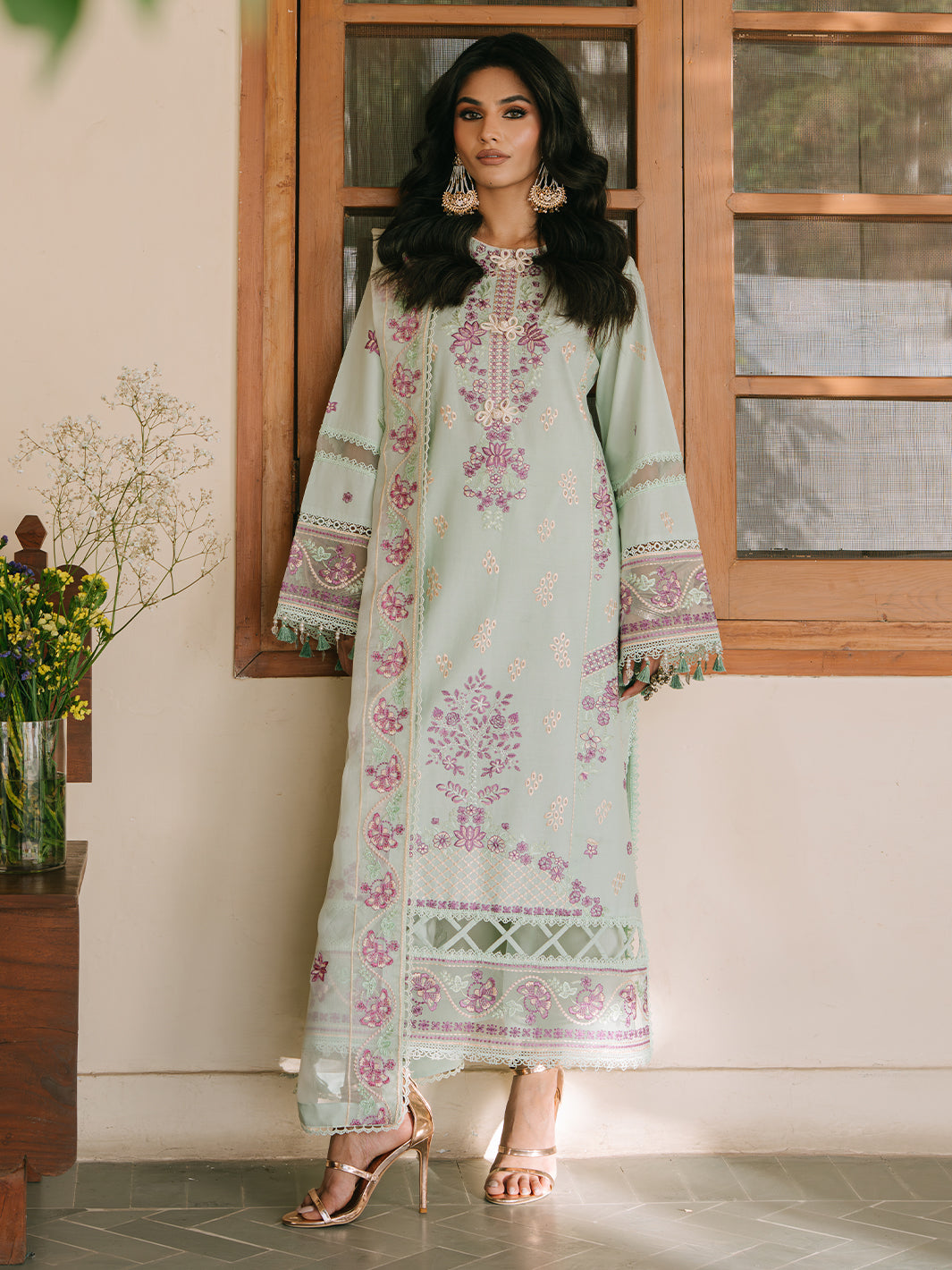 Mahnur | Shanaya Luxury Lawn 25 | Hooriya - Official Mahnur stockist in UK - Sakeena London