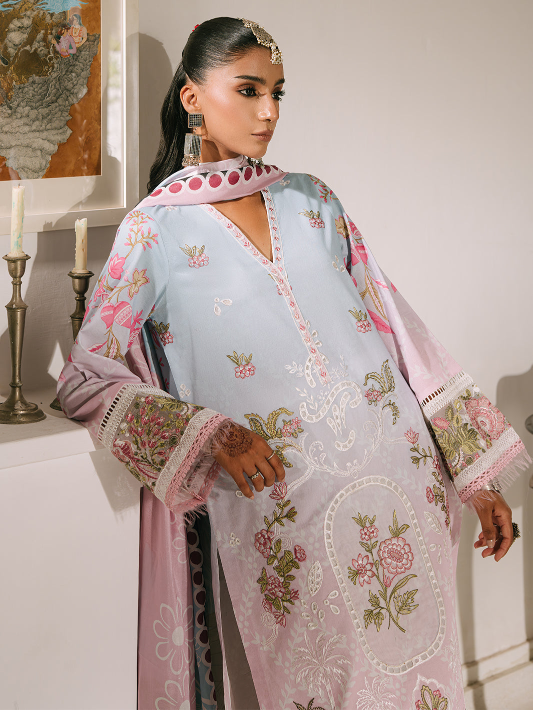 Mahnur | Shanaya Luxury Lawn 25 | Abeer - Official Mahnur stockist in UK - Sakeena London
