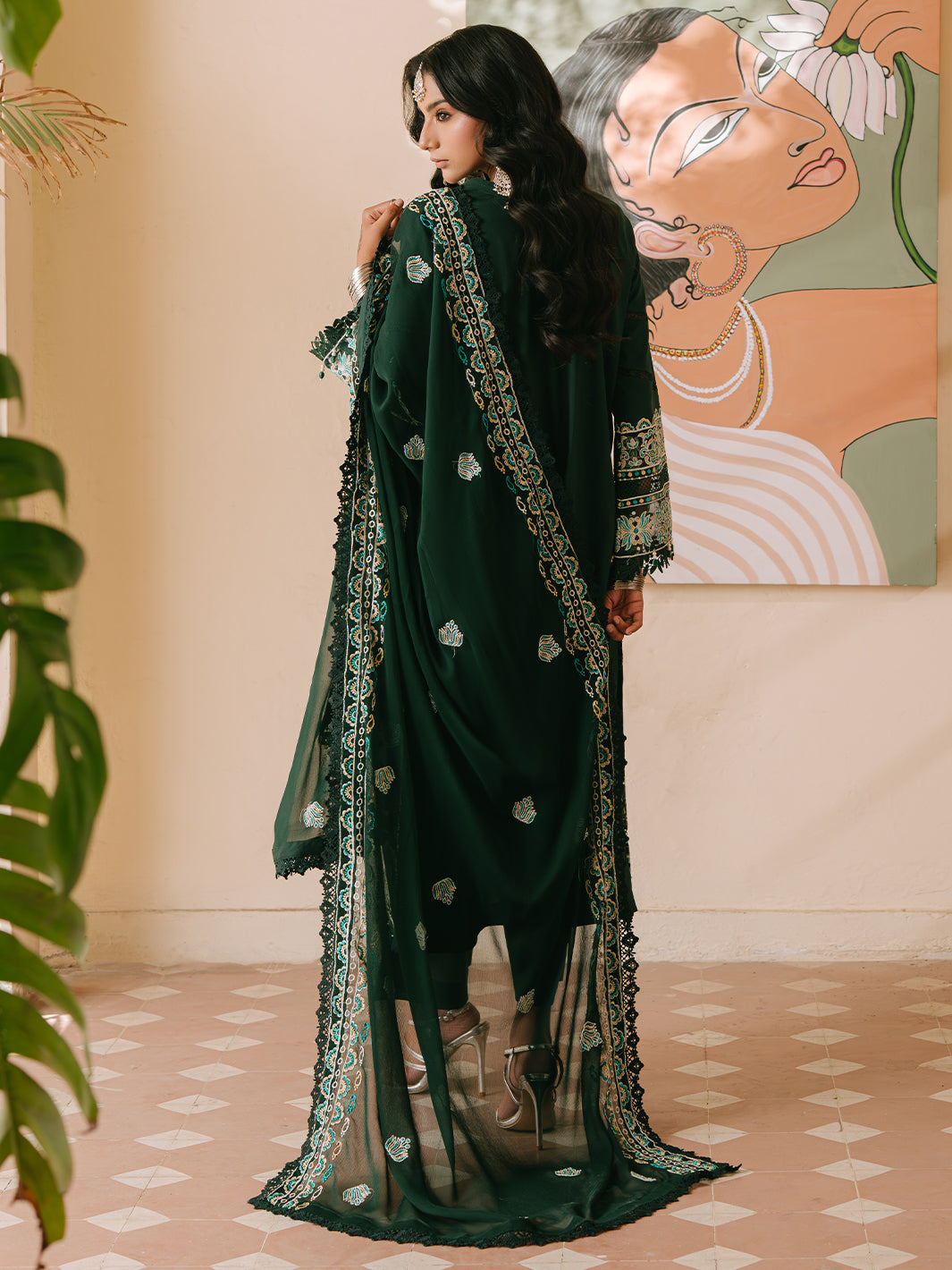 Mahnur | Shanaya Luxury Lawn 25 | Siyahgul - Official Mahnur stockist in UK - Sakeena London