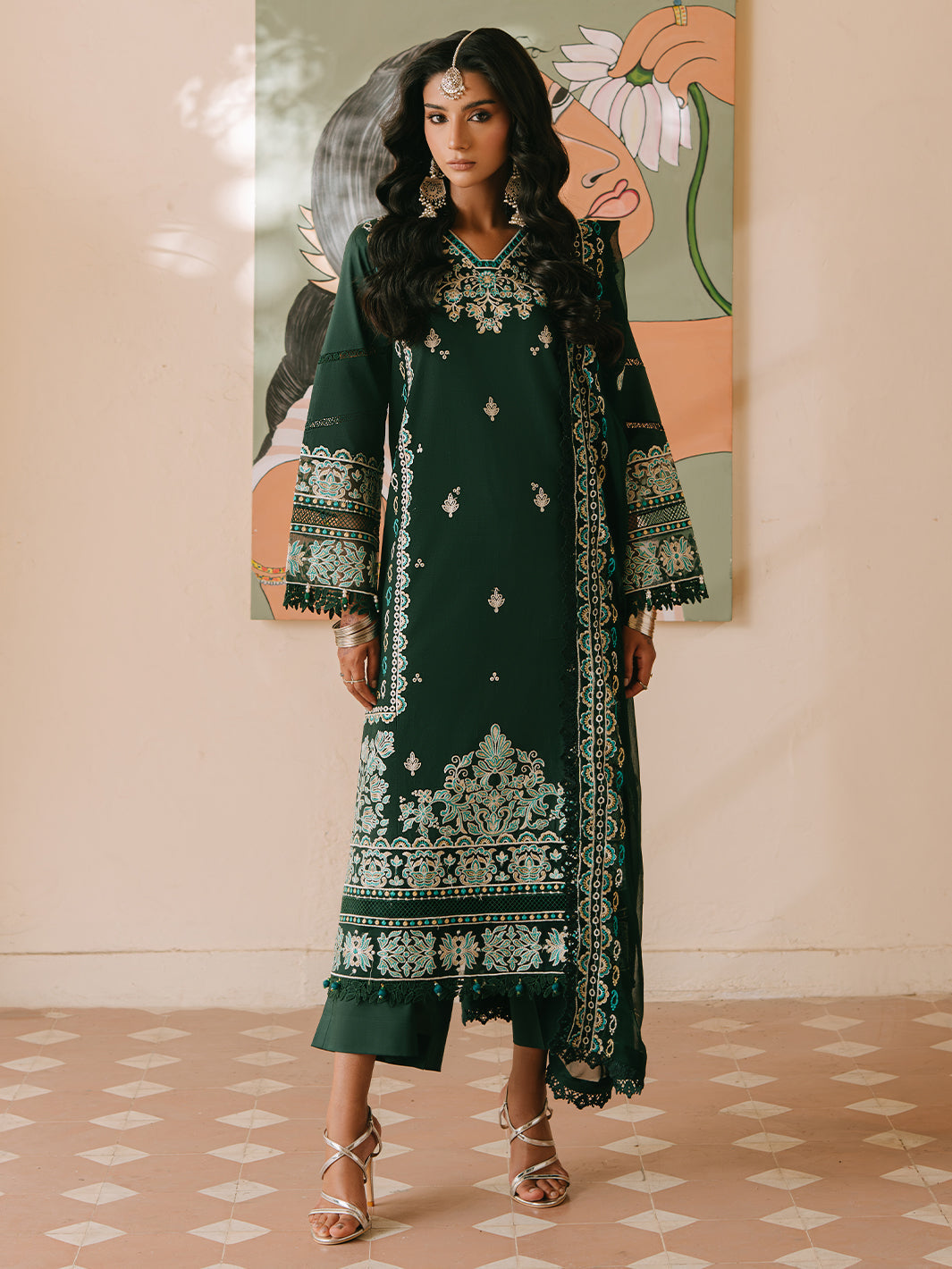 Mahnur | Shanaya Luxury Lawn 25 | Siyahgul - Official Mahnur stockist in UK - Sakeena London